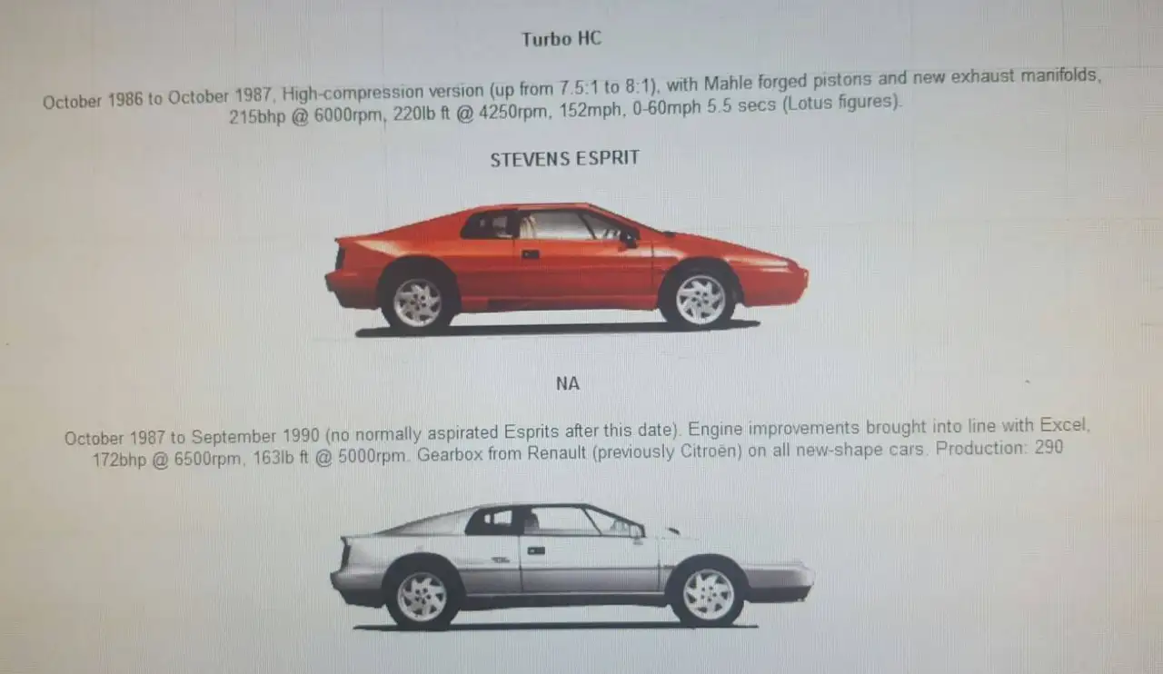 Lotus Esprit S3 X180 2.2 N/A (290 esemplari), foto 7