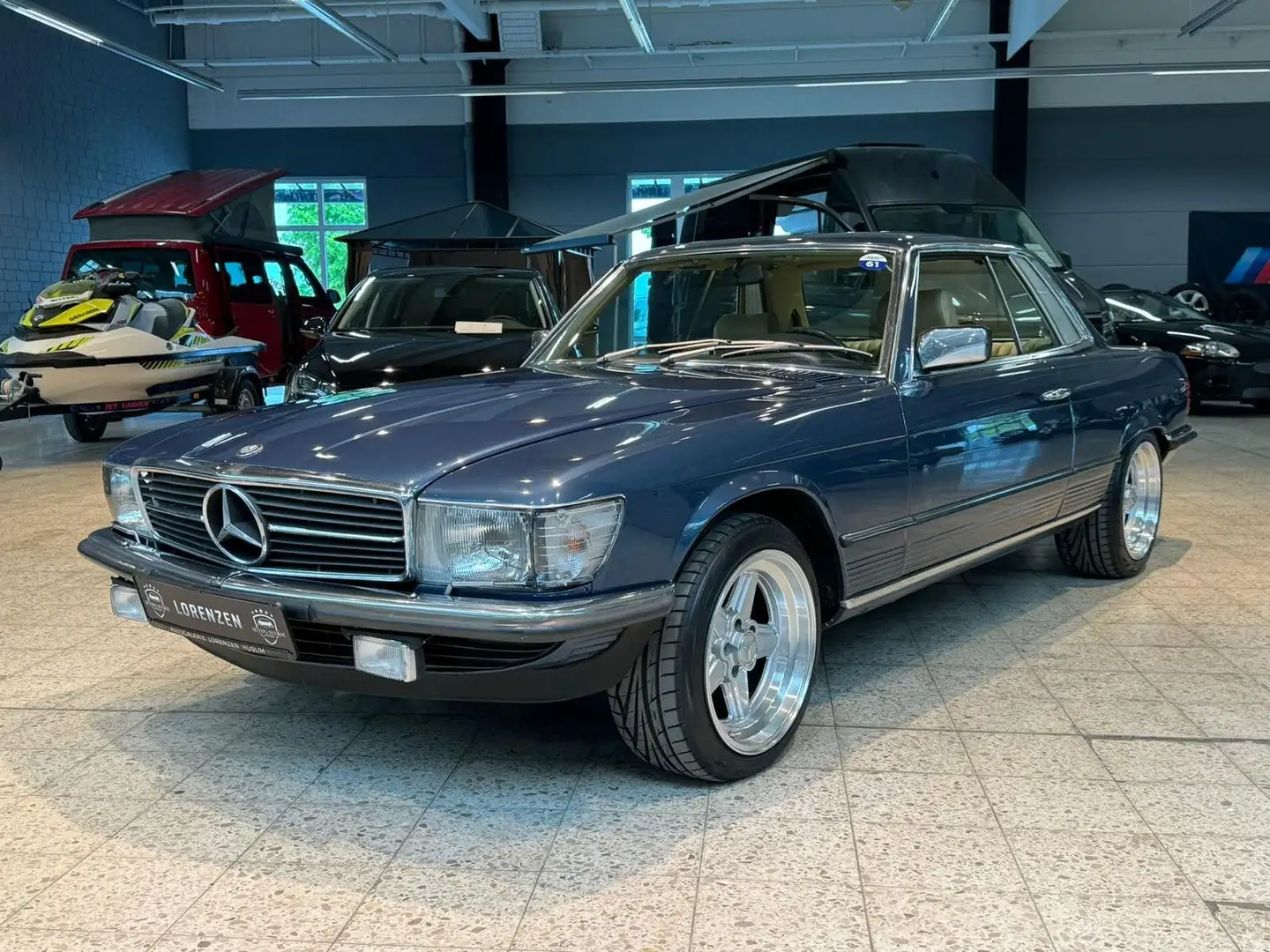 Mercedes-Benz 450 5.0 SLC Leder Penta "6-Gang Schaltgetriebe" Albastru - 1
