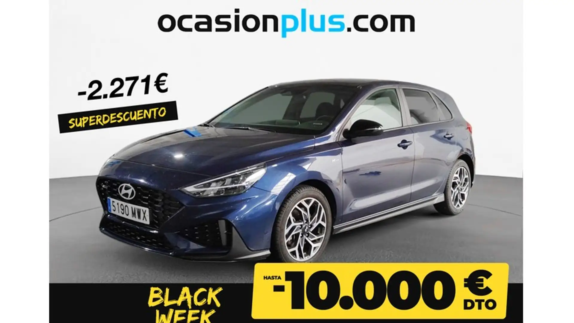 Hyundai i30 1.0 TGDI N Line 100 Bleu - 1