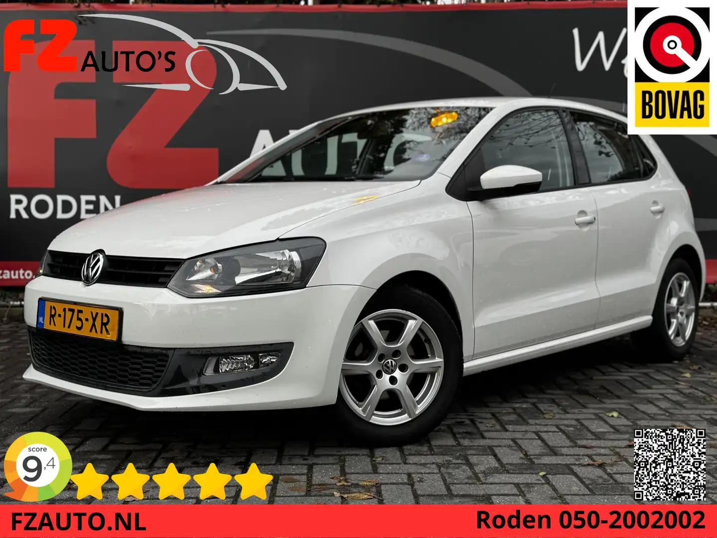 Volkswagen Polo 1.2-12V Trendline - Navigatie - Airconditioning - Wit - 1