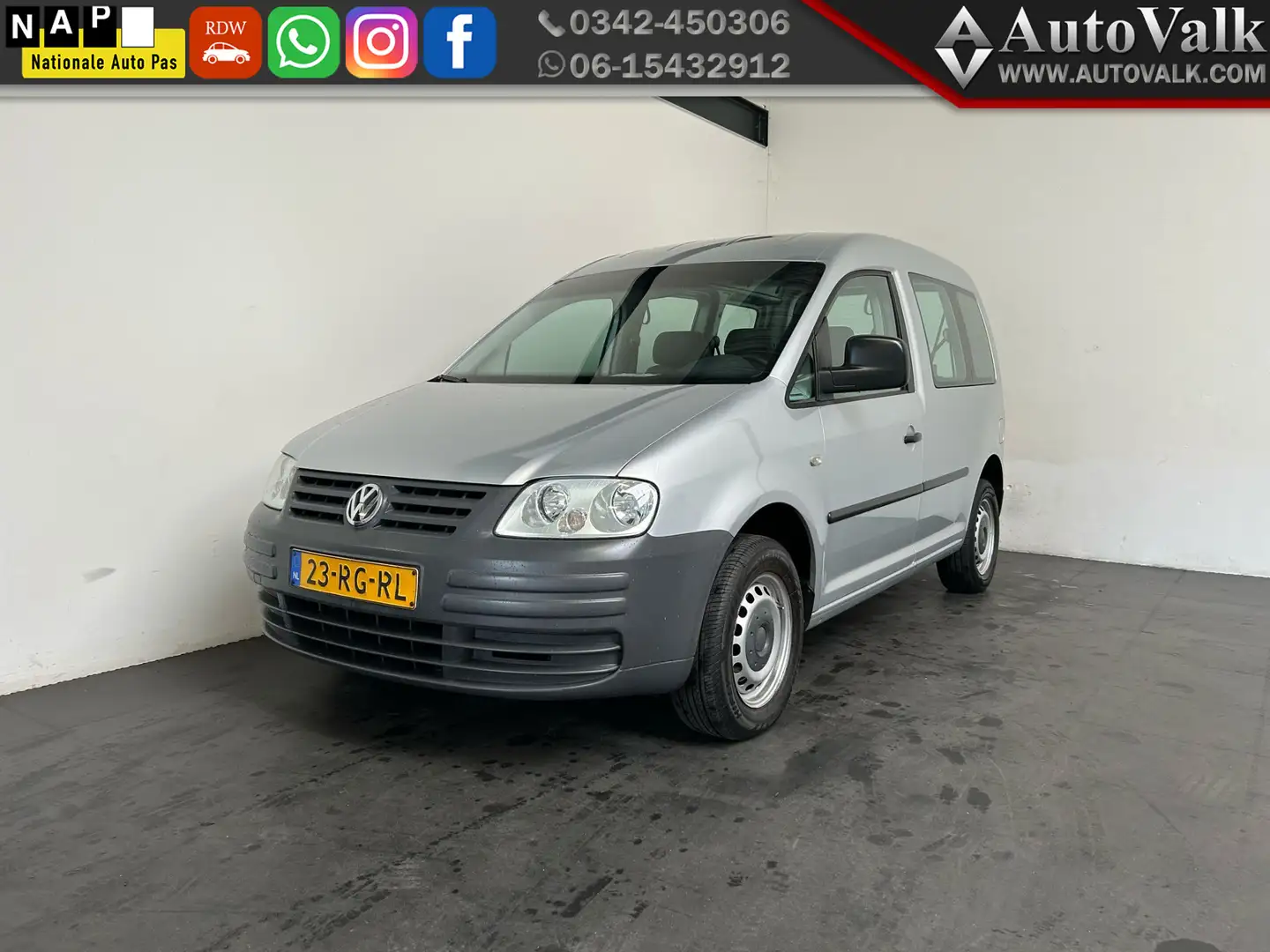 Volkswagen Caddy 2.0 SDI Turijn 5p. Rolstoelauto. APK 03-2026! Grijs - 1