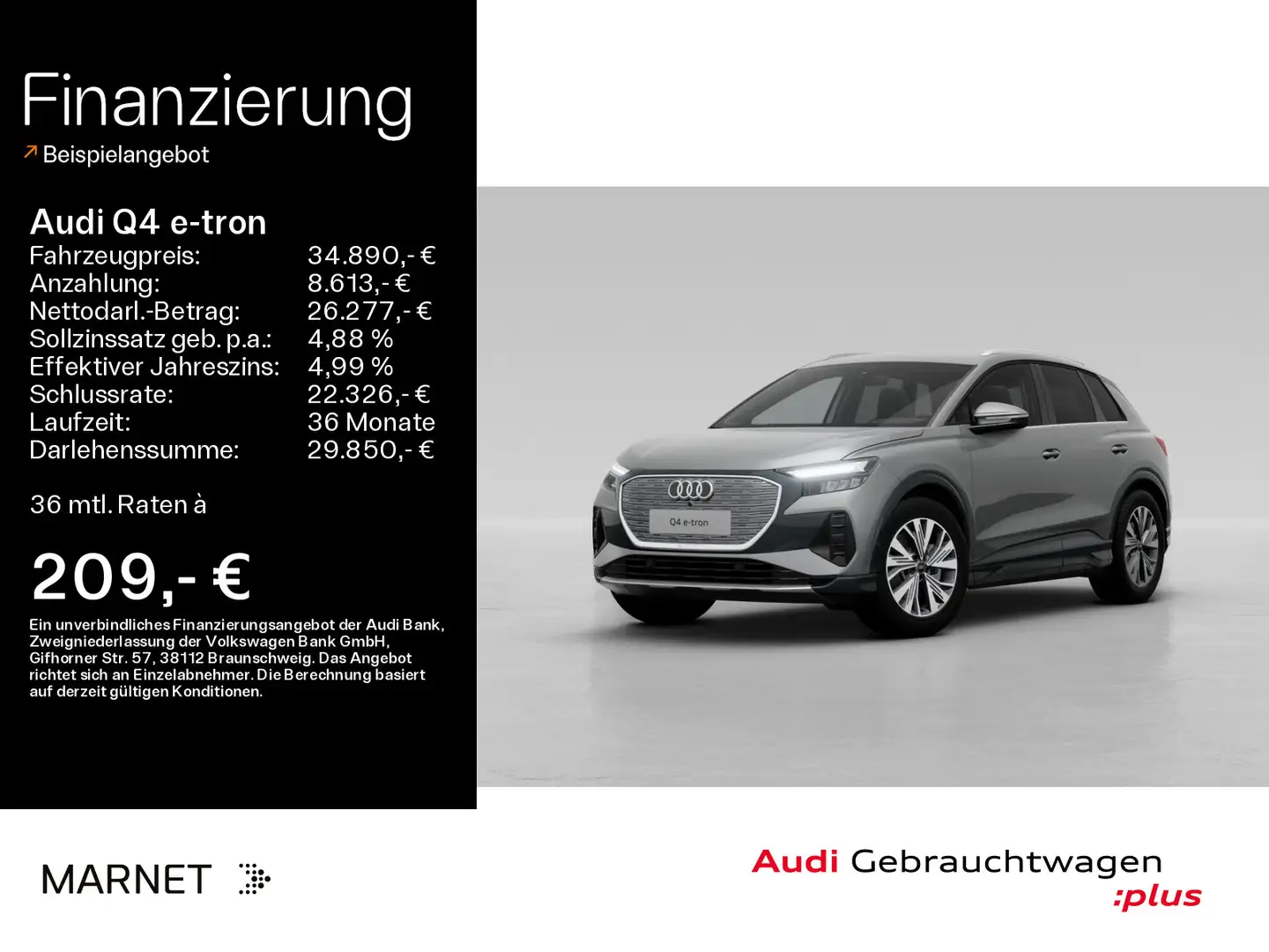 Audi Q4 e-tron 40*LED*Alu*PDC*Kamera*Sitzheizung Grau - 1