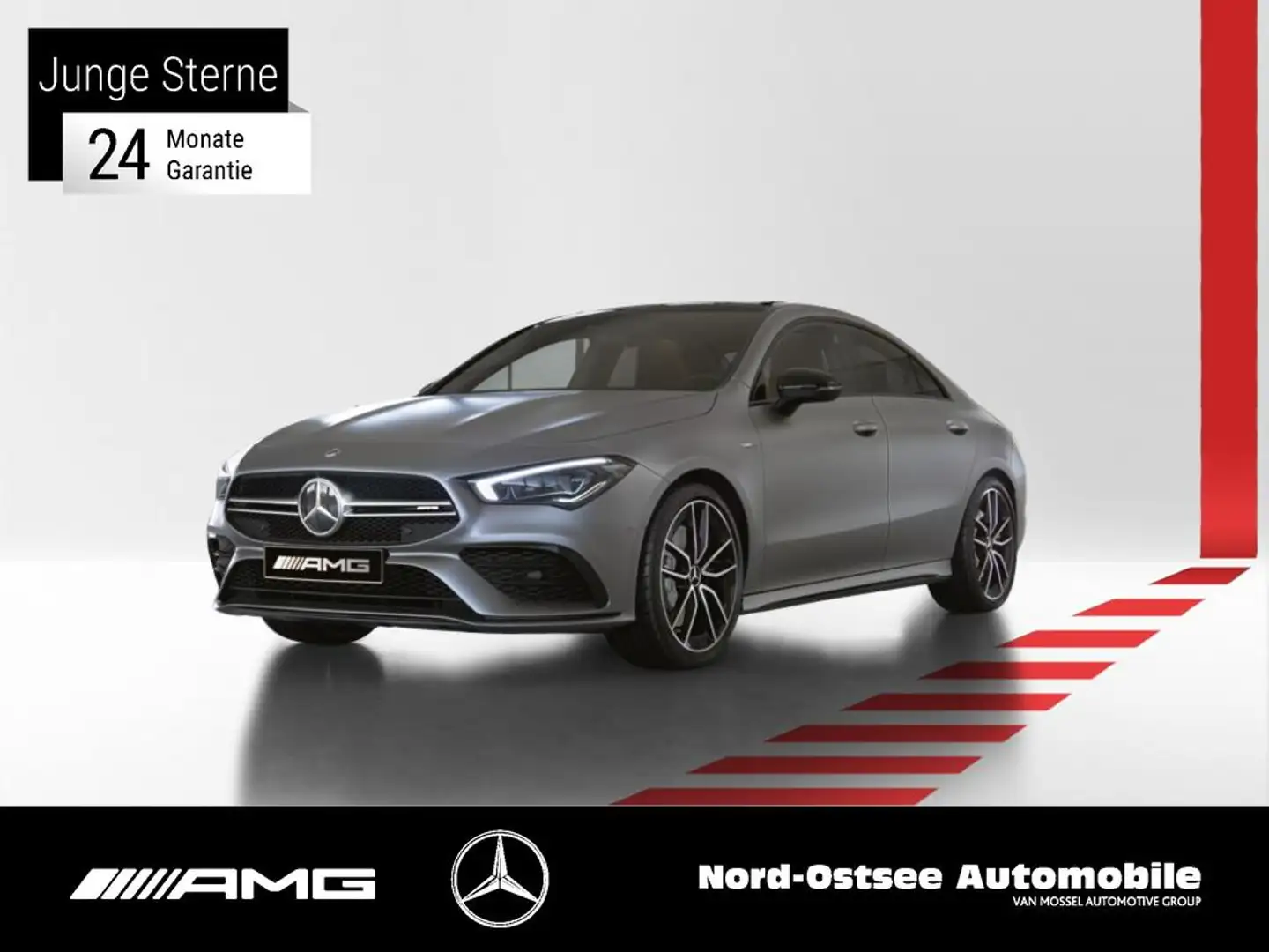 Mercedes-Benz CLA 35 AMG AMG CLA 35 4M  PANO KAMERA STDHZG NAVI Gris - 1