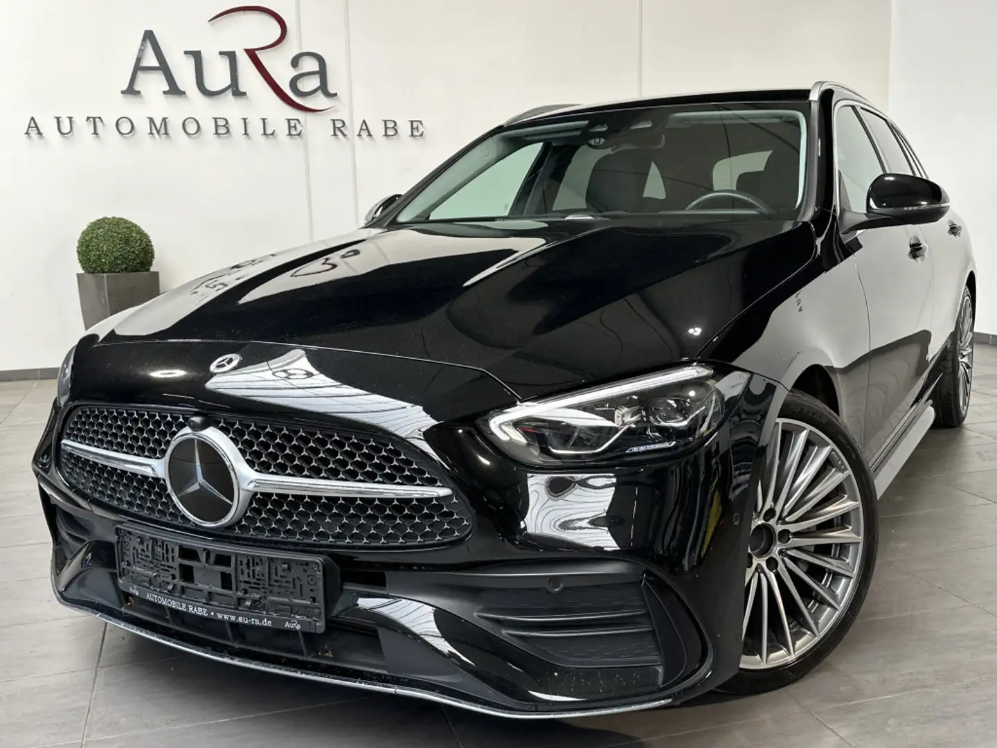 Mercedes-Benz C 220 T AMG-Line NAV+LED+DISTRONIC+CARPLAY+SPUR Negro - 1