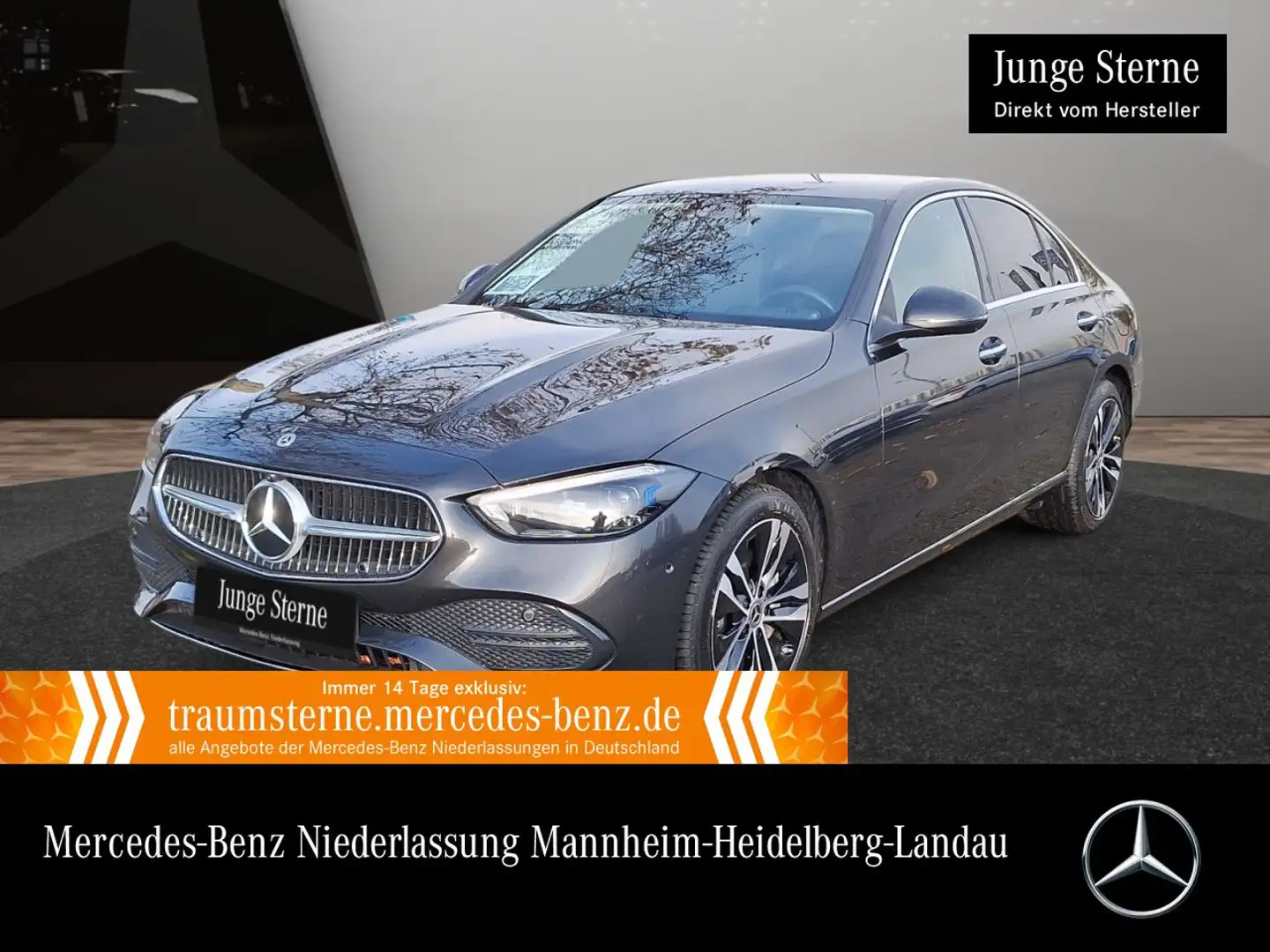 Mercedes-Benz C 300 e 4M AVANTG+360+TOTW+KEYLESS+9G Grau - 1