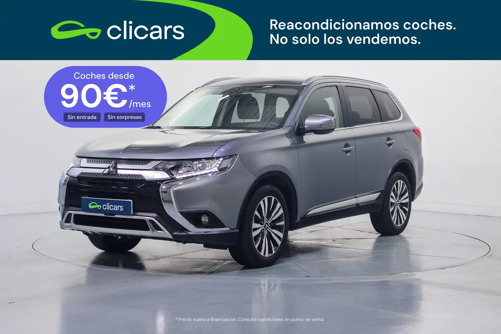 Mitsubishi Outlander 200 MPI Motion 2WD 7pl. CVT Gris - 1
