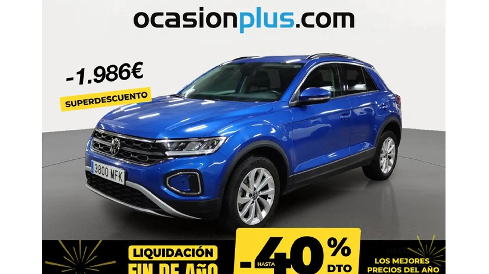 Volkswagen T-Roc 1.5 TSI Life 110KW Bleu - 1