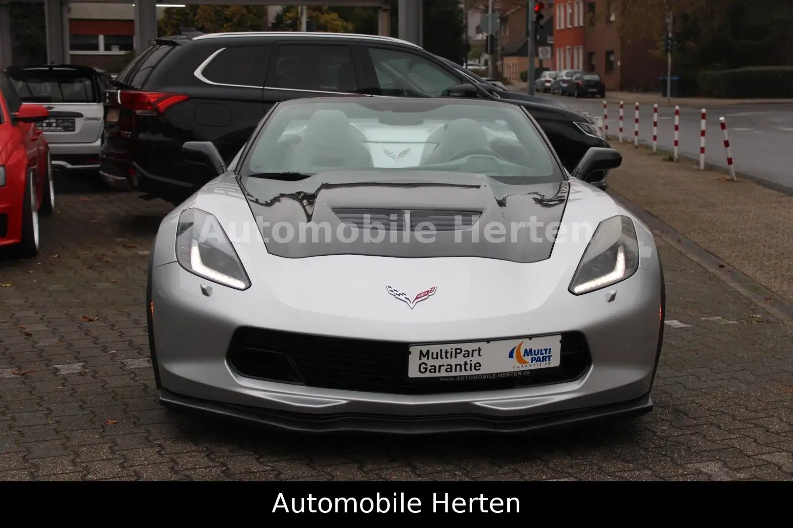 Corvette C7 6.2 V8 Stingray Cabrio 3LT*CARBON*57TKM*TOP* Argent - 2