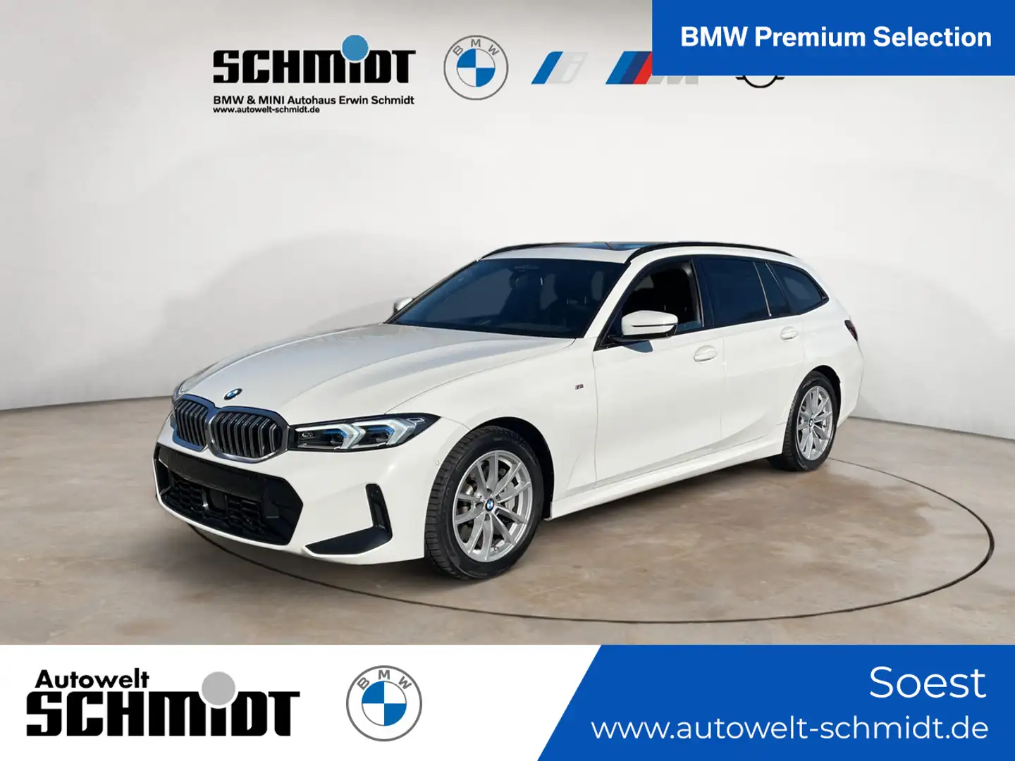 BMW 330 d xDrive Touring M Sport + GARANTIE-bis-05.30 Weiß - 1