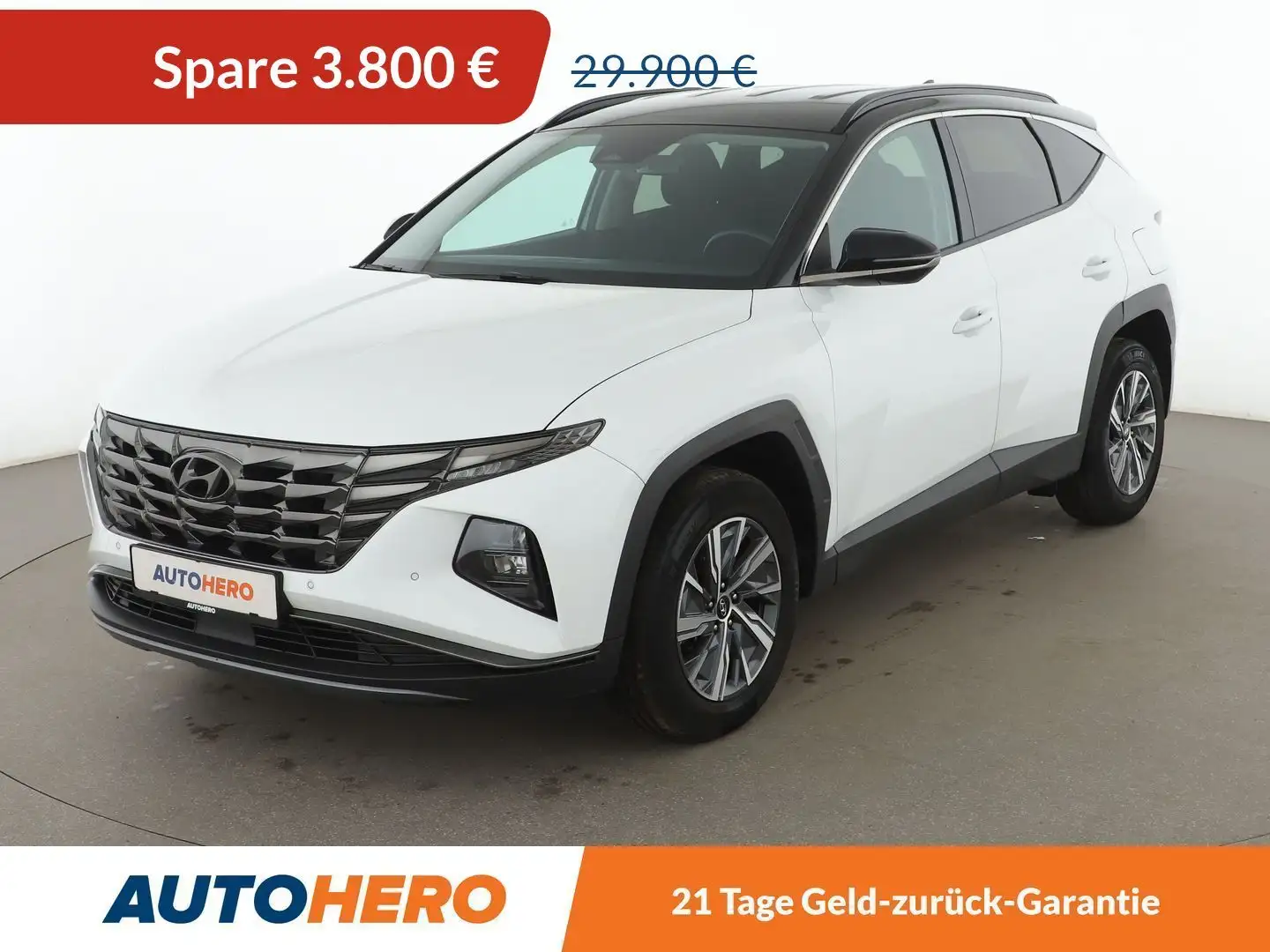 Hyundai TUCSON 1.6 T-GDI Mild-Hybrid Trend 2WD Aut. *CAM*NAVI* Weiß - 1