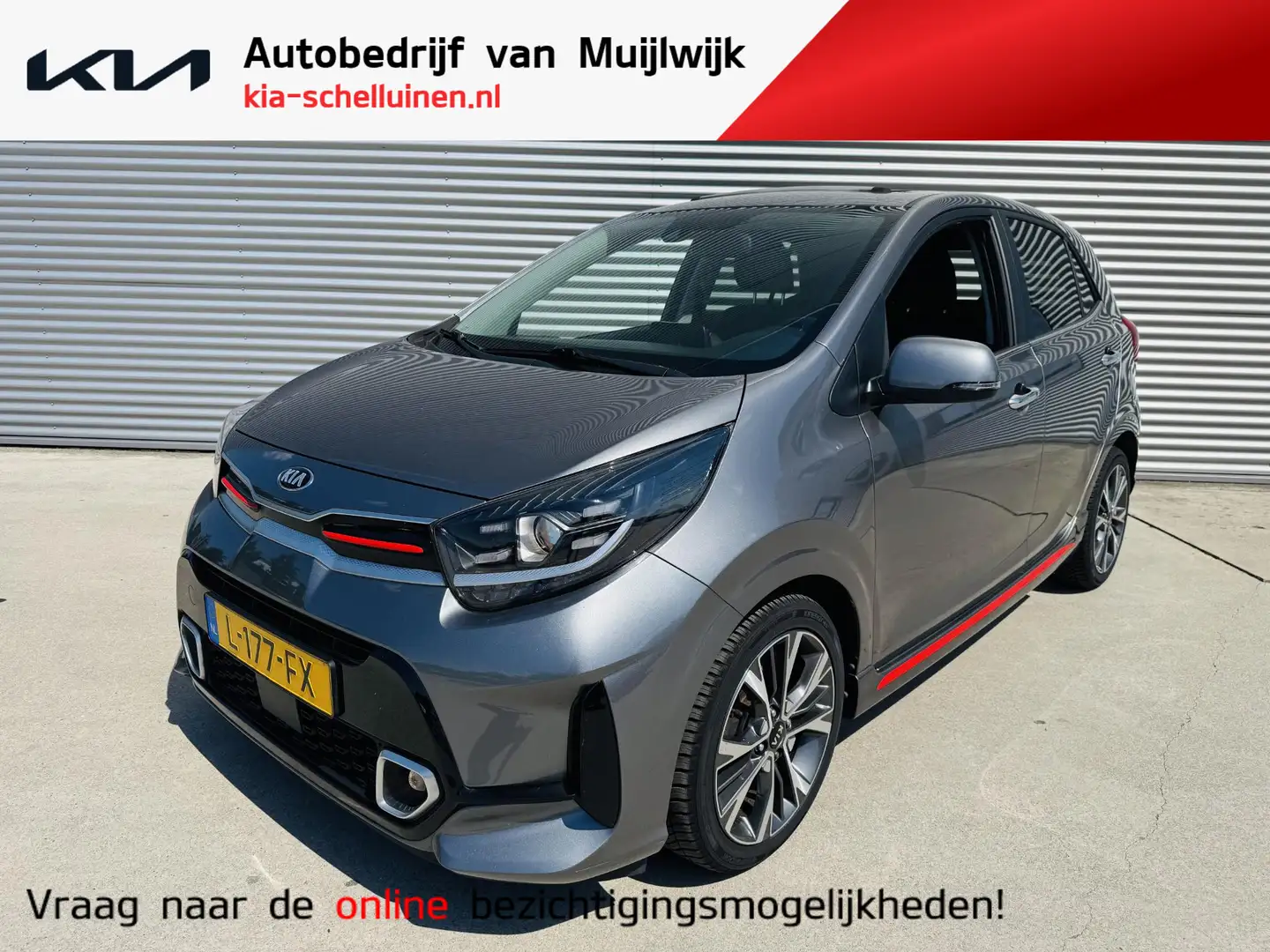 Kia Picanto 1.0 T-GDi GT-Line 5p 100pk | Sunroof | Stoel&Stuur Gris - 1