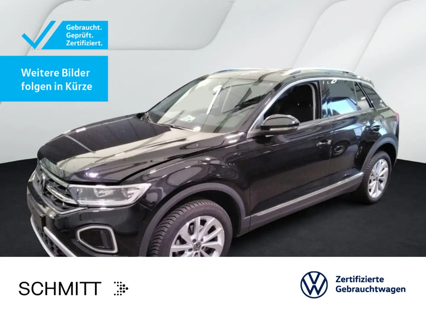 Volkswagen T-Roc T-ROC 1.5 TSI DSG STYLE*LED*AHK*NAVI*KLIMA*PDC*S Schwarz - 1