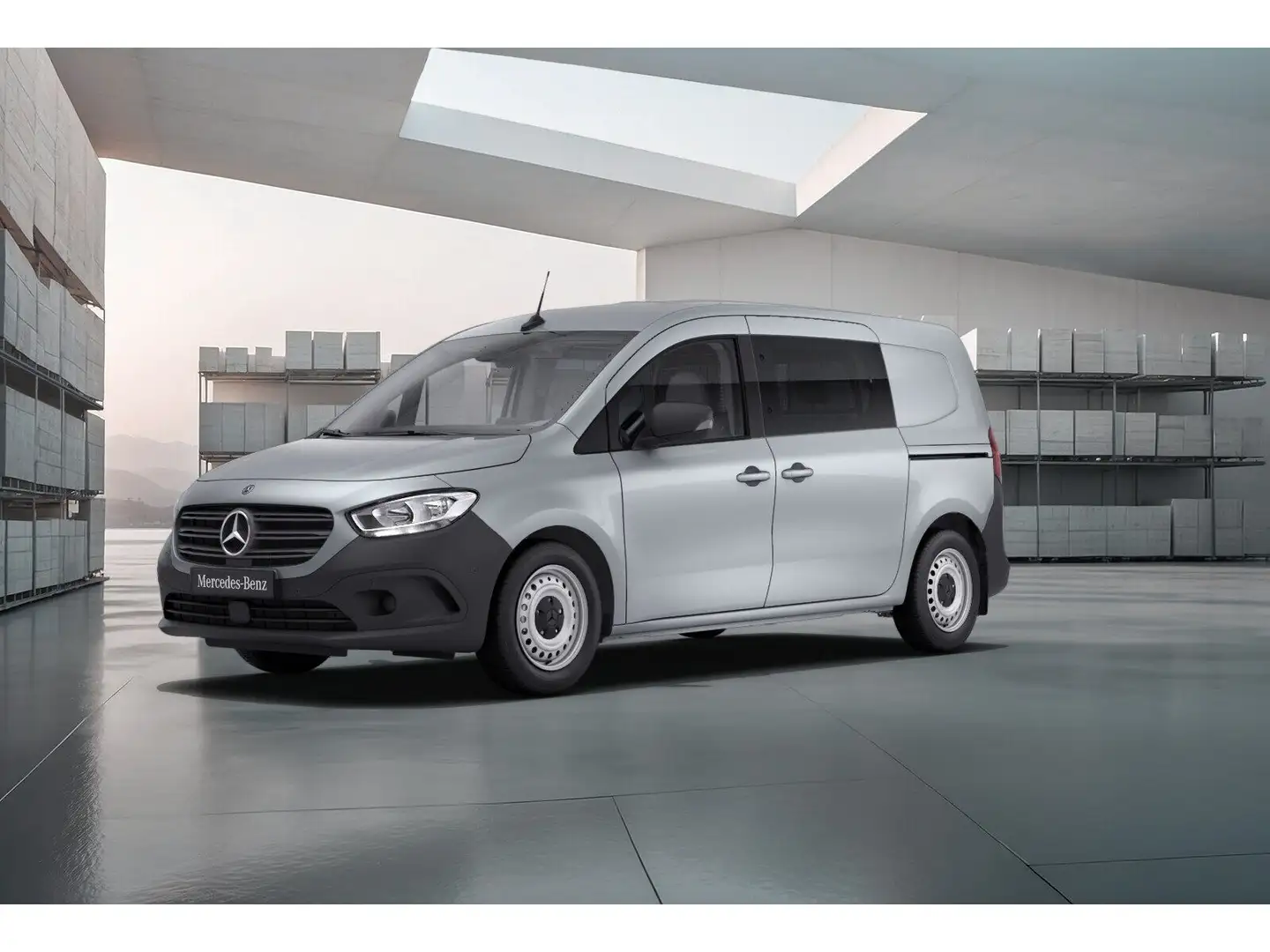 Mercedes-Benz Citan 112 CDI Mixto Lang m. flexibler Trennwand Silber - 2