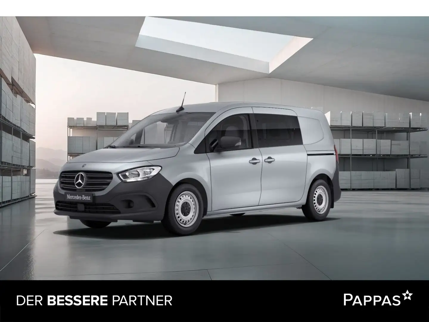 Mercedes-Benz Citan 112 CDI Mixto Lang m. flexibler Trennwand Silber - 1