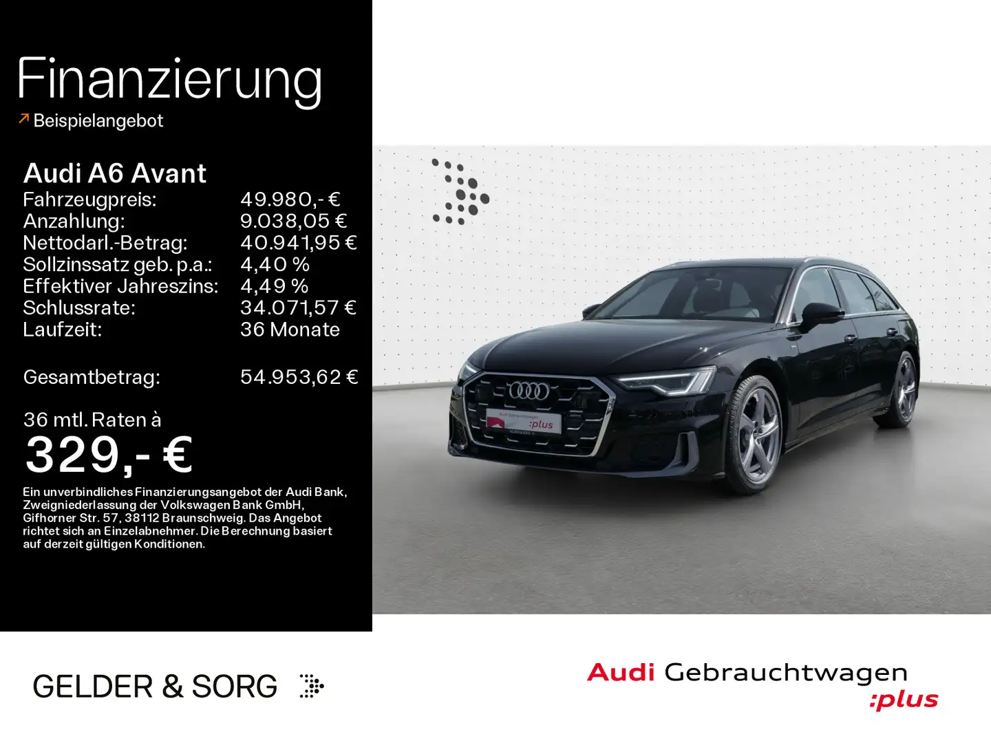 Audi A6 50 TDI qu. S line Tour*Matrix*Pano* Schwarz - 1