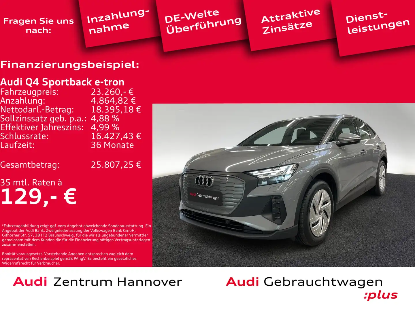 Audi Q4 e-tron Q4 Sportback 35 e-tron Matrix DAB Sportsitze Grau - 1