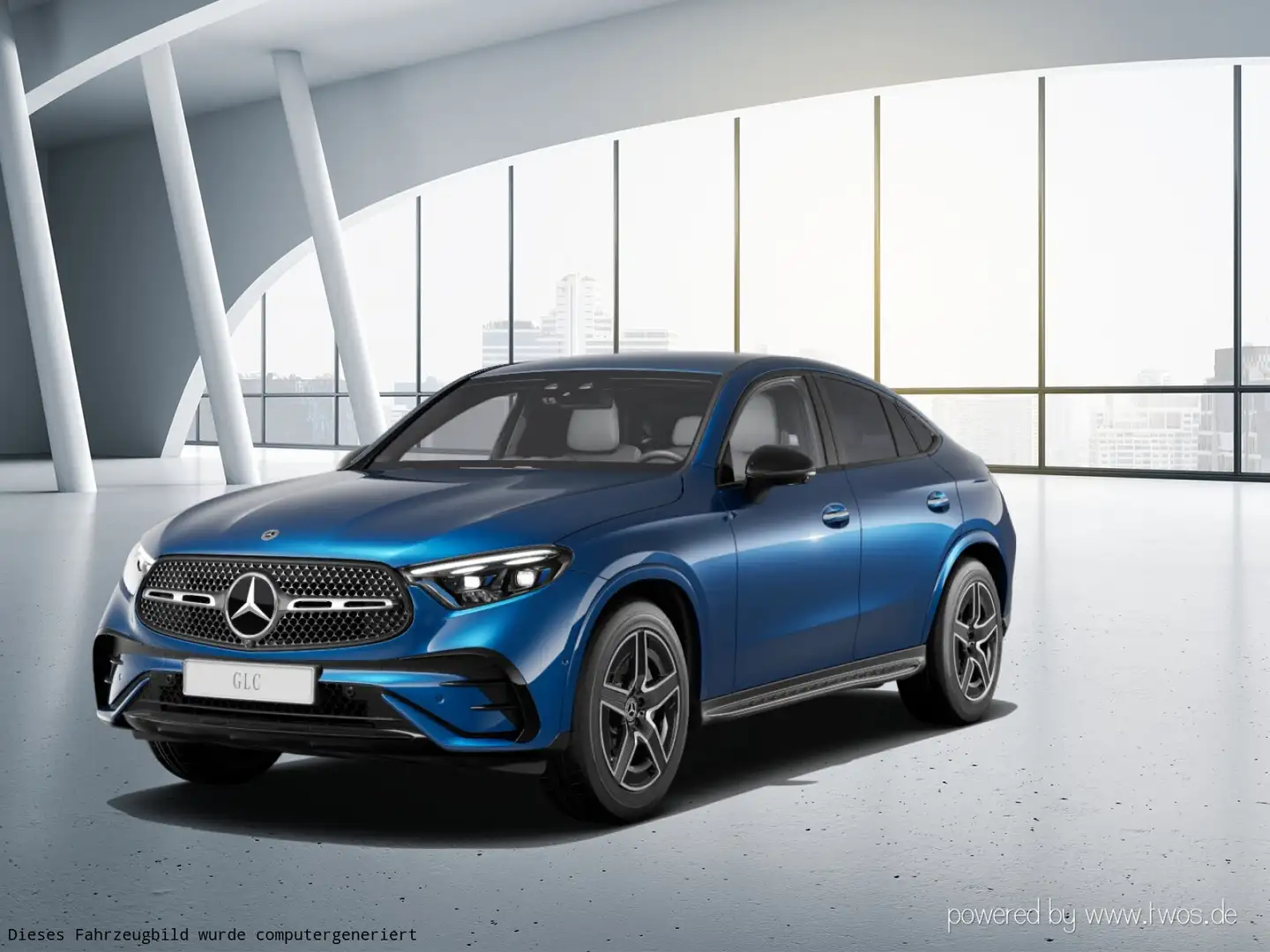 Mercedes-Benz GLC 300 GLC 300 d 4M Coupé AMG Airmatic Burmester Fahrassi+ Blau - 2
