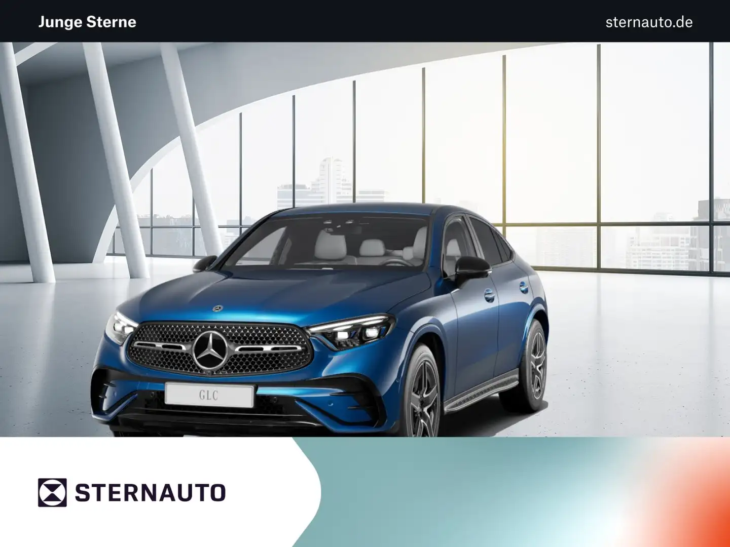 Mercedes-Benz GLC 300 GLC 300 d 4M Coupé AMG Airmatic Burmester Fahrassi+ Blau - 1