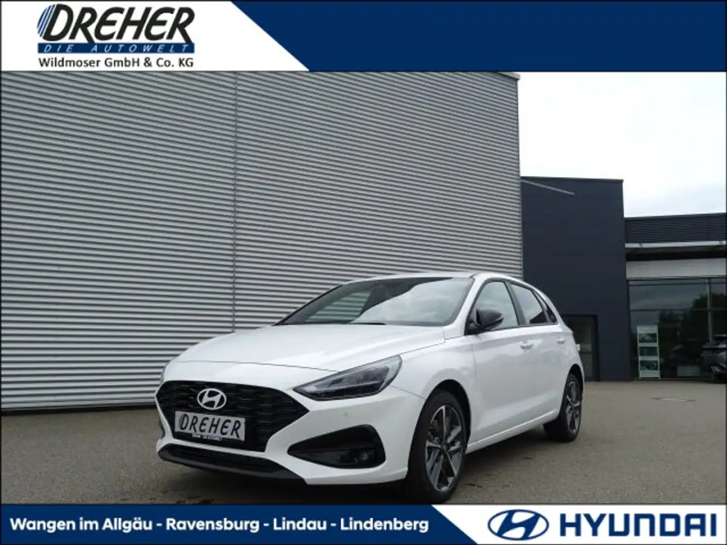 Hyundai i30 i30 5-Türer T-GDI Advantage Navi, Sitzhzg uvm. Weiß - 1