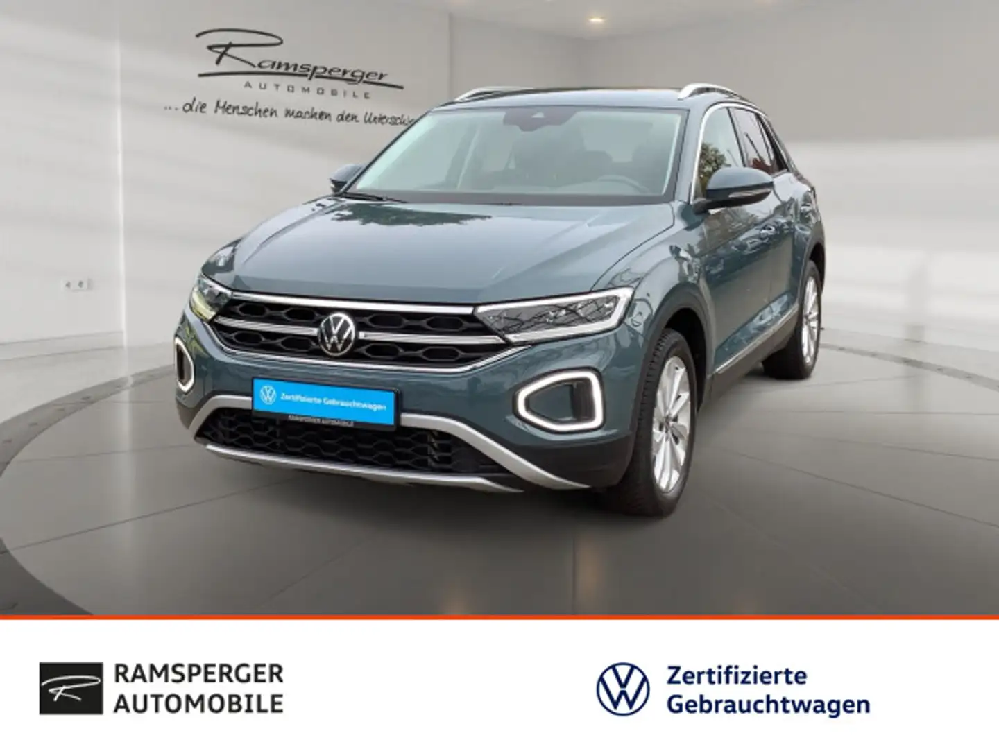 Volkswagen T-Roc 2.0 TDI DSG Style AHK ACC Matrix Standh. Blau - 1