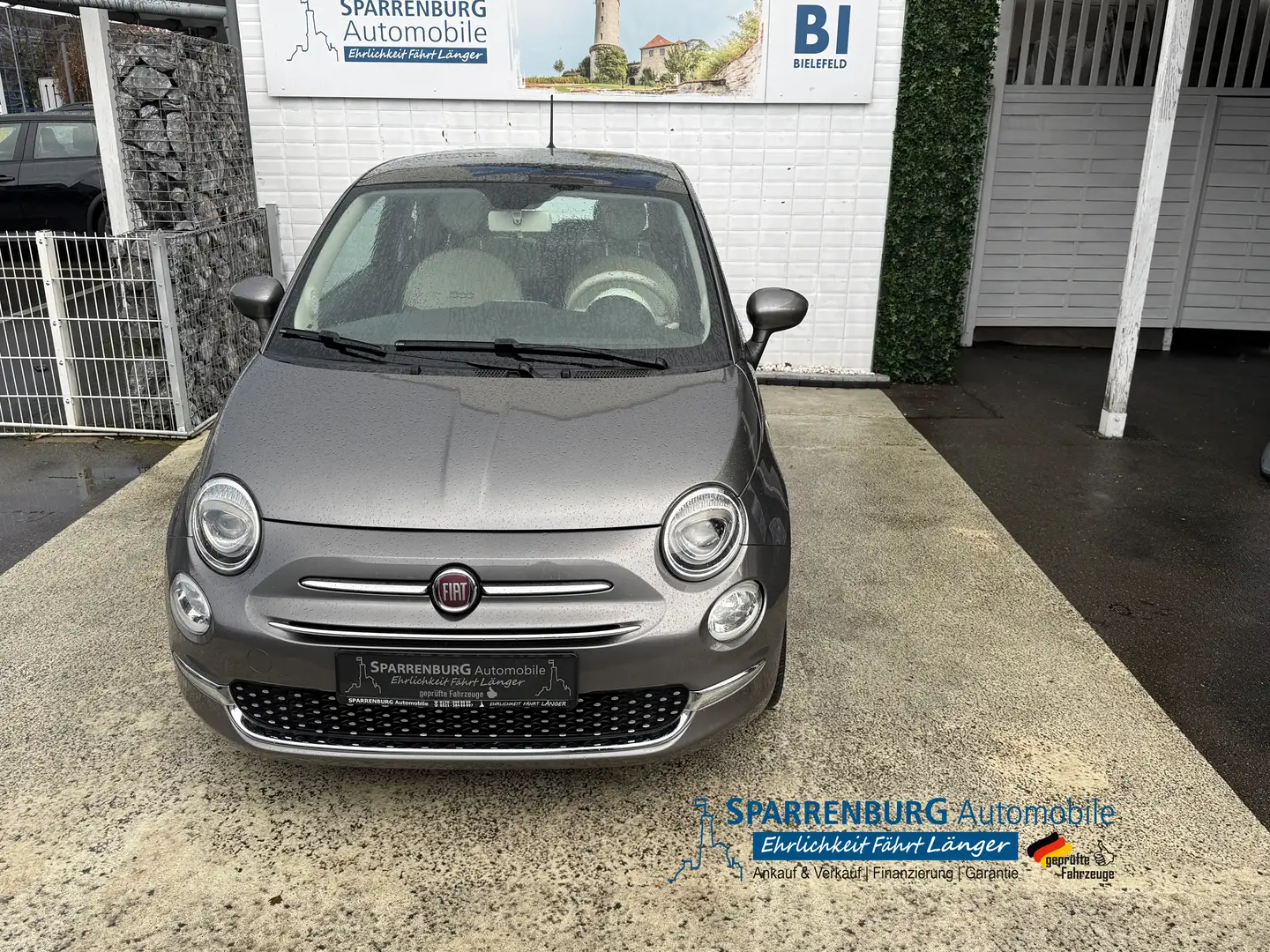 Fiat 500 Panoramadach| Sonderlack| Retro-Sitze| Tempomat Grau - 1