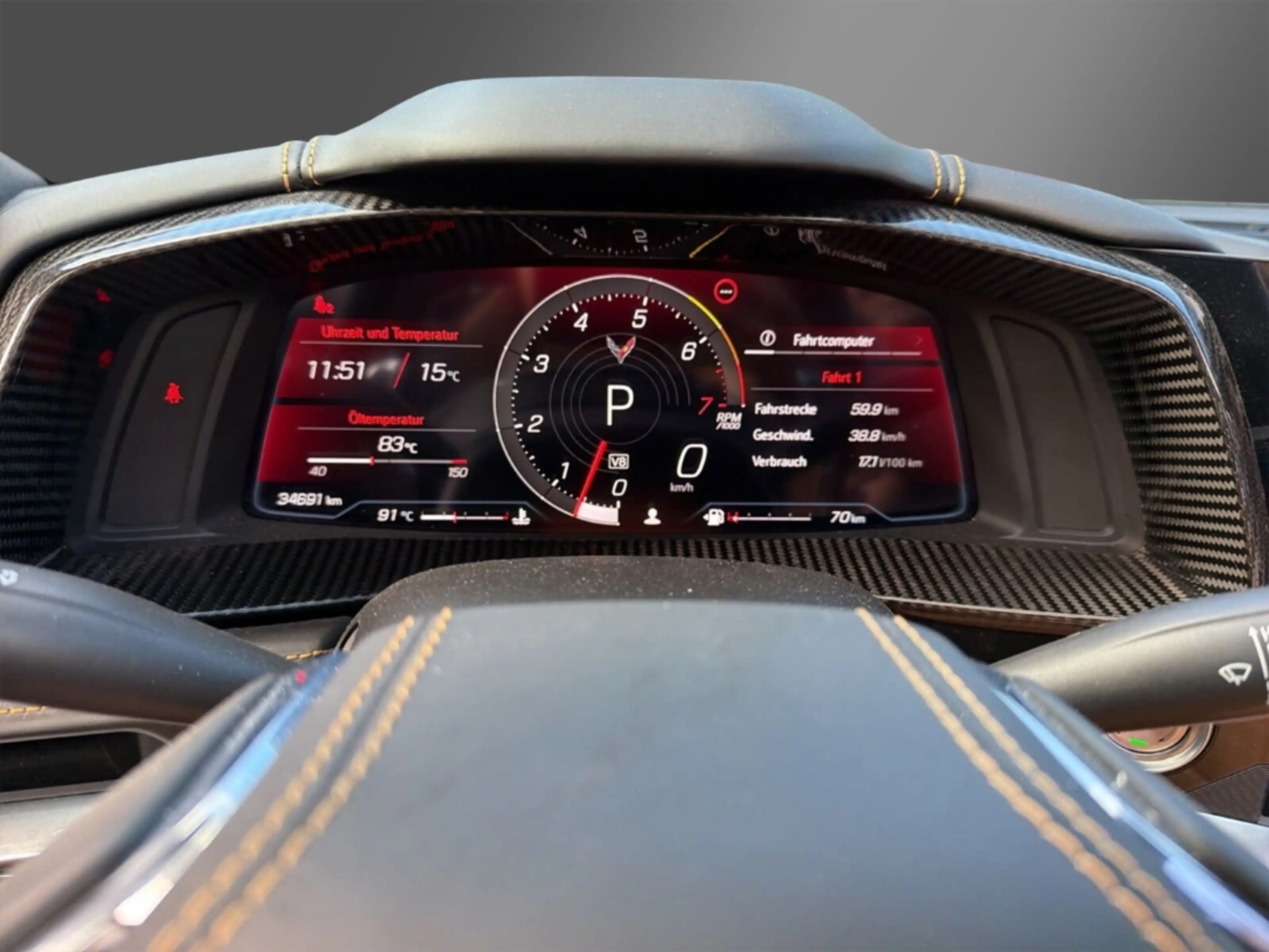 Corvette C8 Cabrio Stingray 6.2 V8 3LT Lift Caffeine Brown Met — photo 14