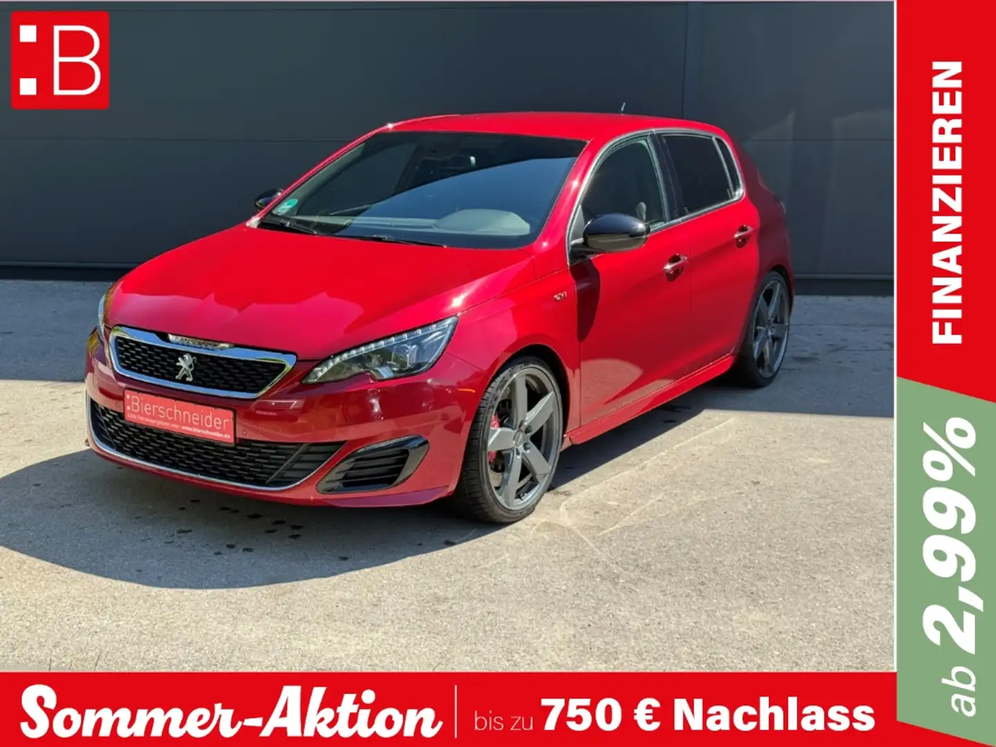 Peugeot 308 1.6 THP GTi FULL-LED NAVI 19 SHZ GRA KAMERA DENON- Rot - 1