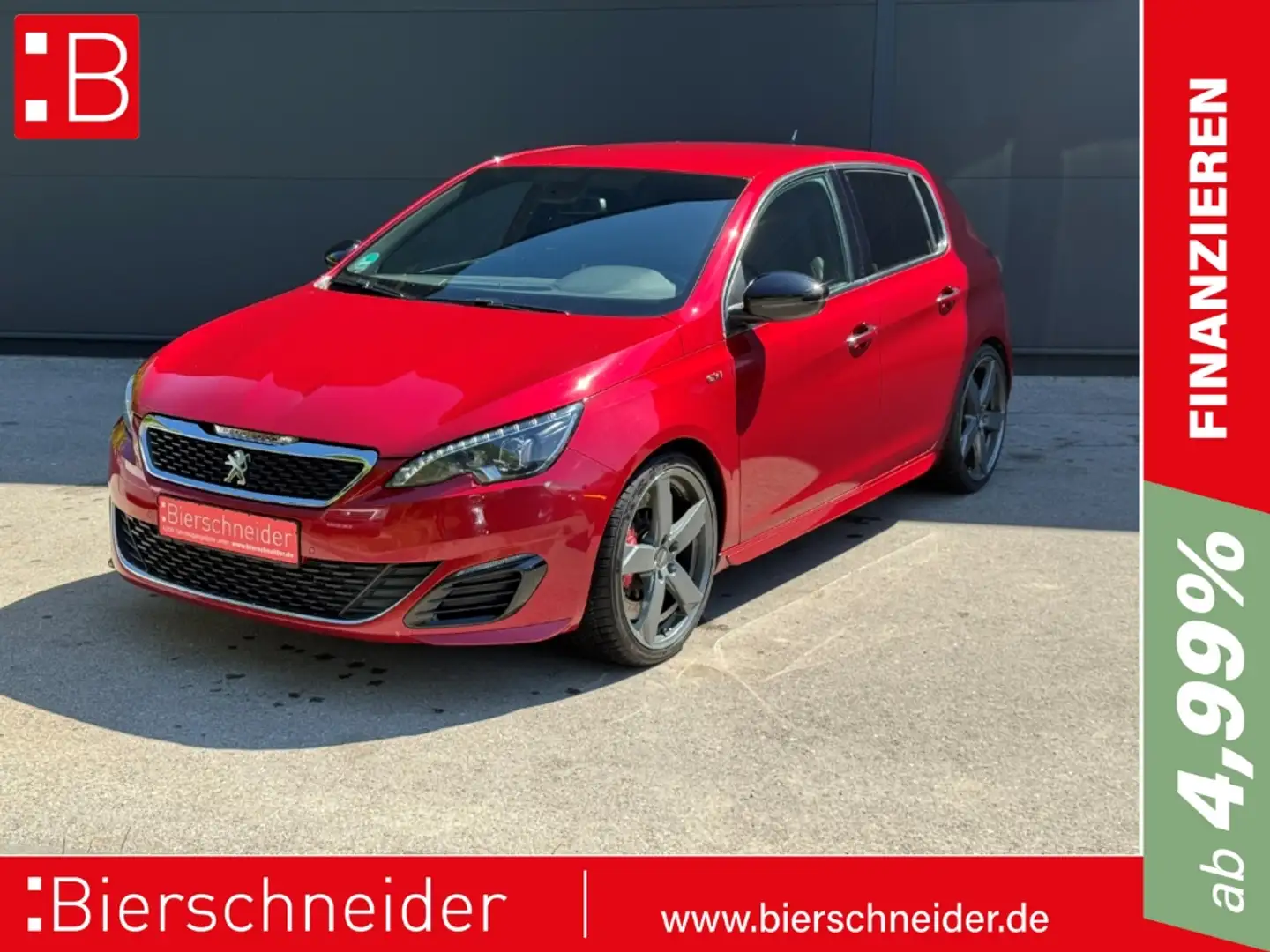 Peugeot 308 1.6 THP GTi FULL-LED NAVI 19 SHZ GRA KAMERA DENON- Piros - 1