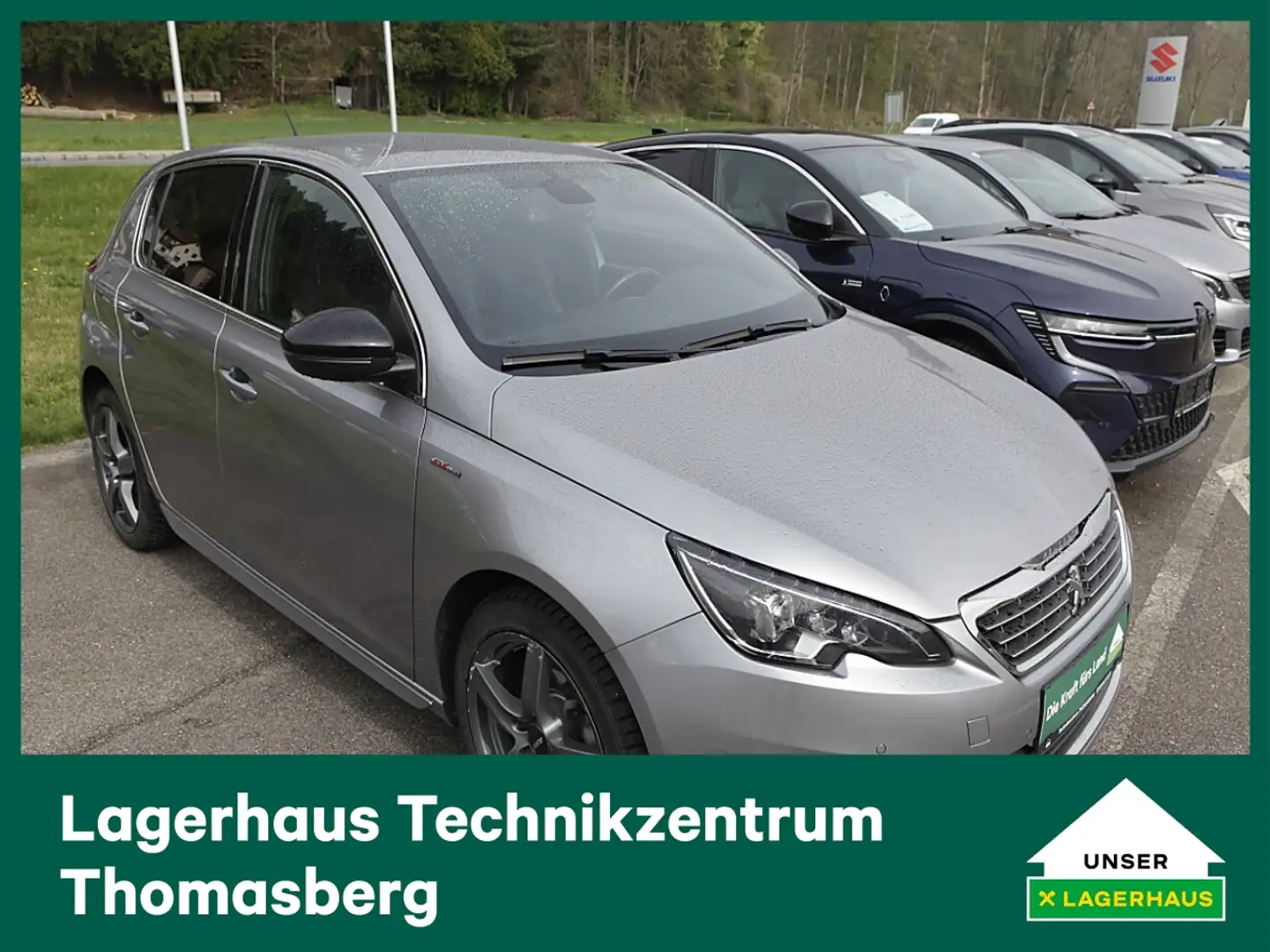Peugeot 308 1,6 BlueHDI 120 GT Line EAT6 S&S Silber - 1
