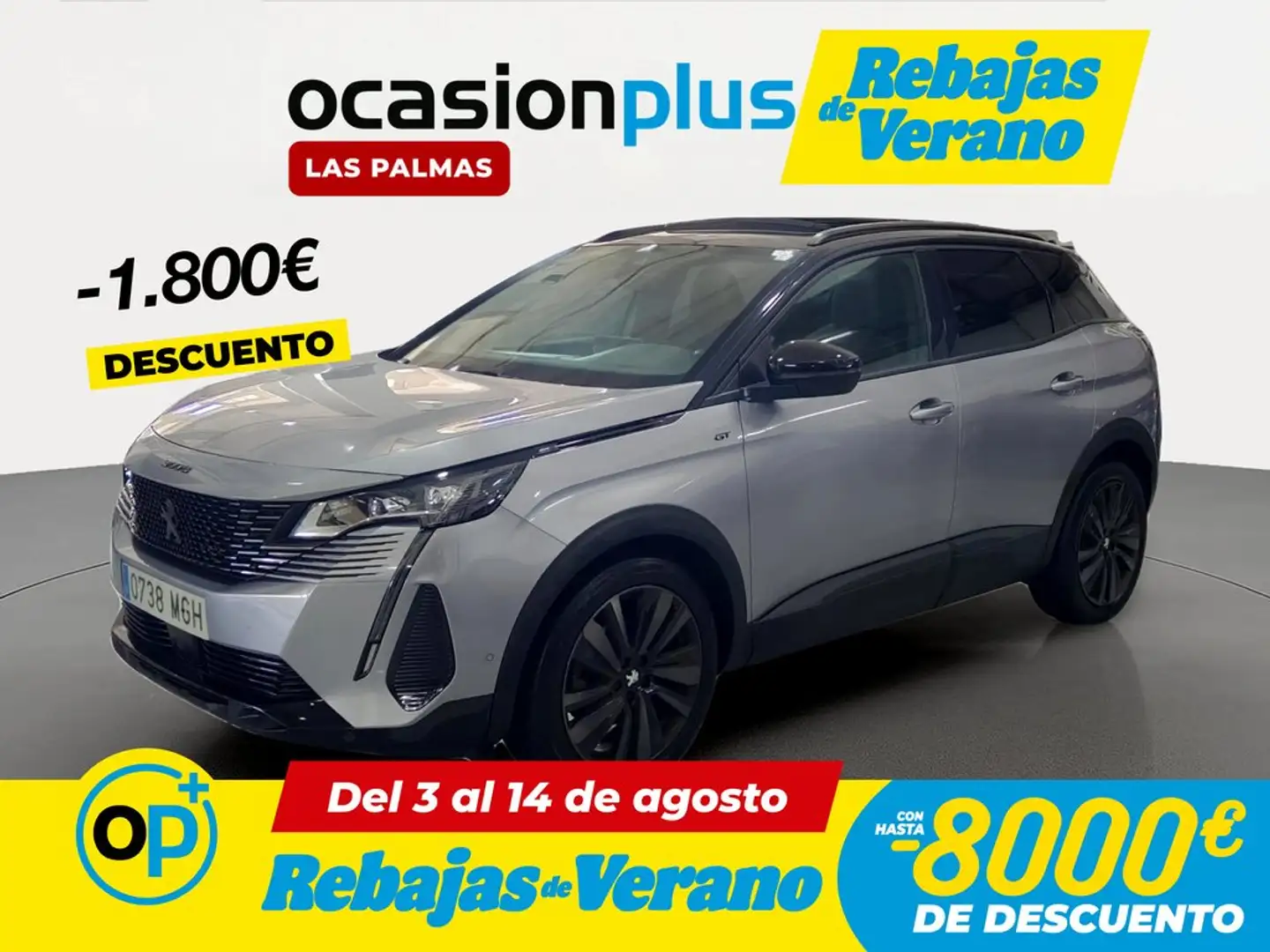 Peugeot 3008 1.2 S&S PureTech GT EAT8 130 Gris - 1