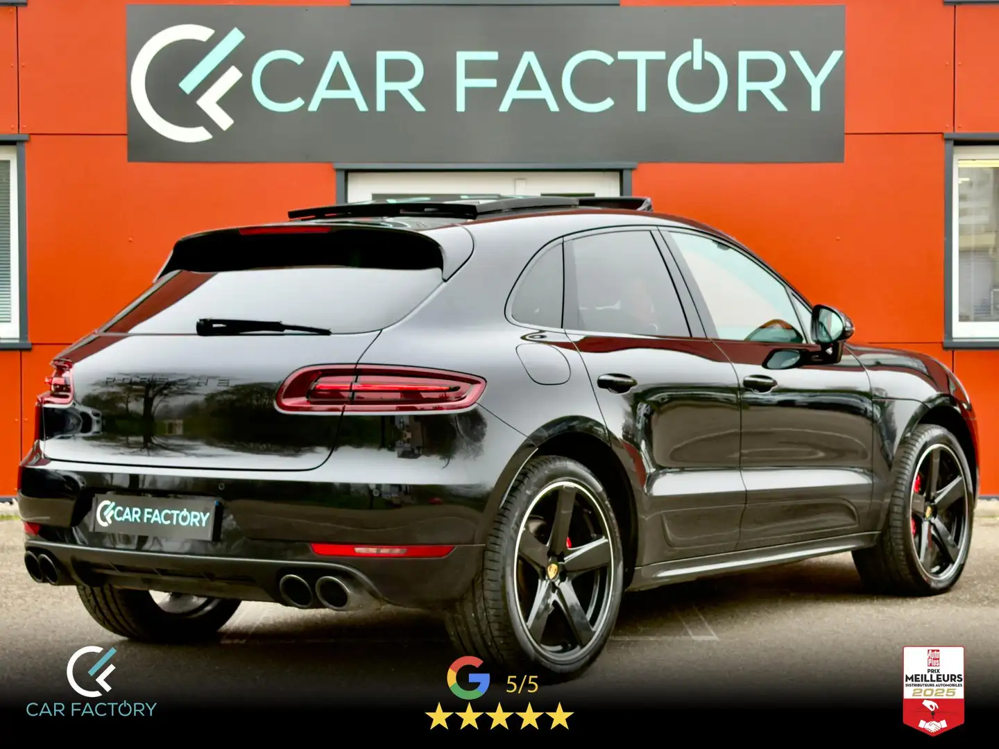 Porsche Macan GTS 360 PDK Pack Sport Chrono Toit ouvrant Chauffage Autonome PCM PASM Noir - 2