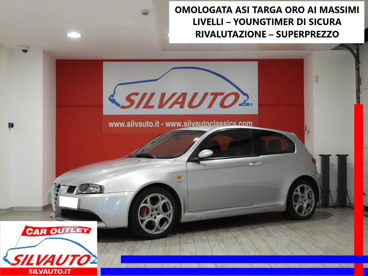 Alfa Romeo 147 GTA 3.2 V6 CAMBIO MANUALE - ASI TARGA ORO (2003) Grijs - 1