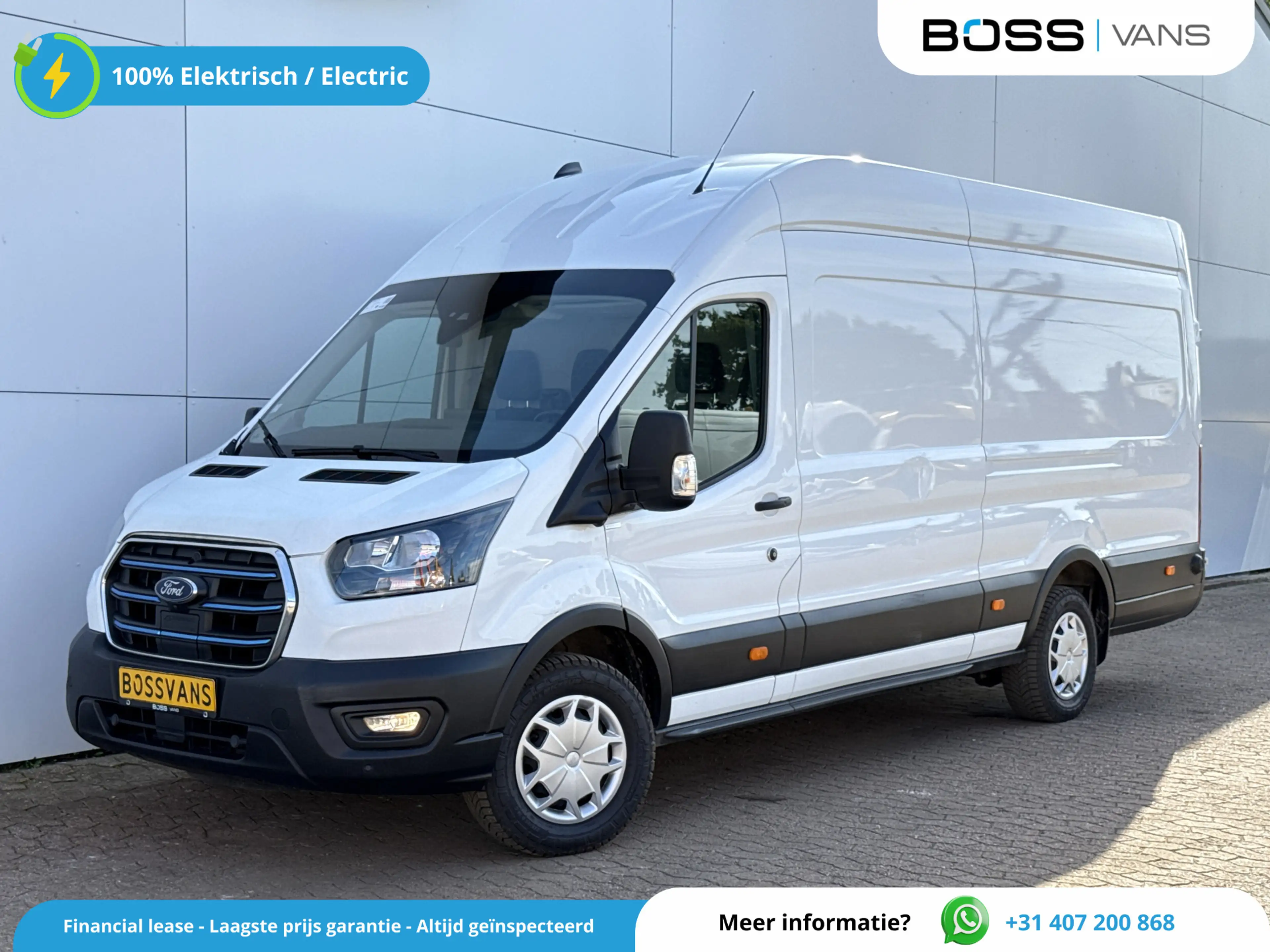 Ford E-Transit 68kWh 184PK L4H3 317km WLTP 95.1% (SOH) BEV Snella