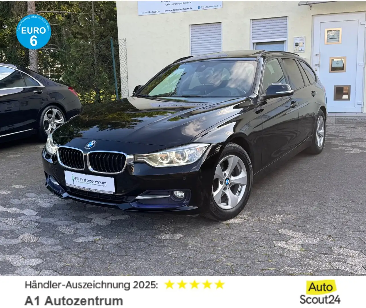 BMW 320 d Touring Aut Sport Line AHK Navi Headup M-Lenkrad Schwarz - 1