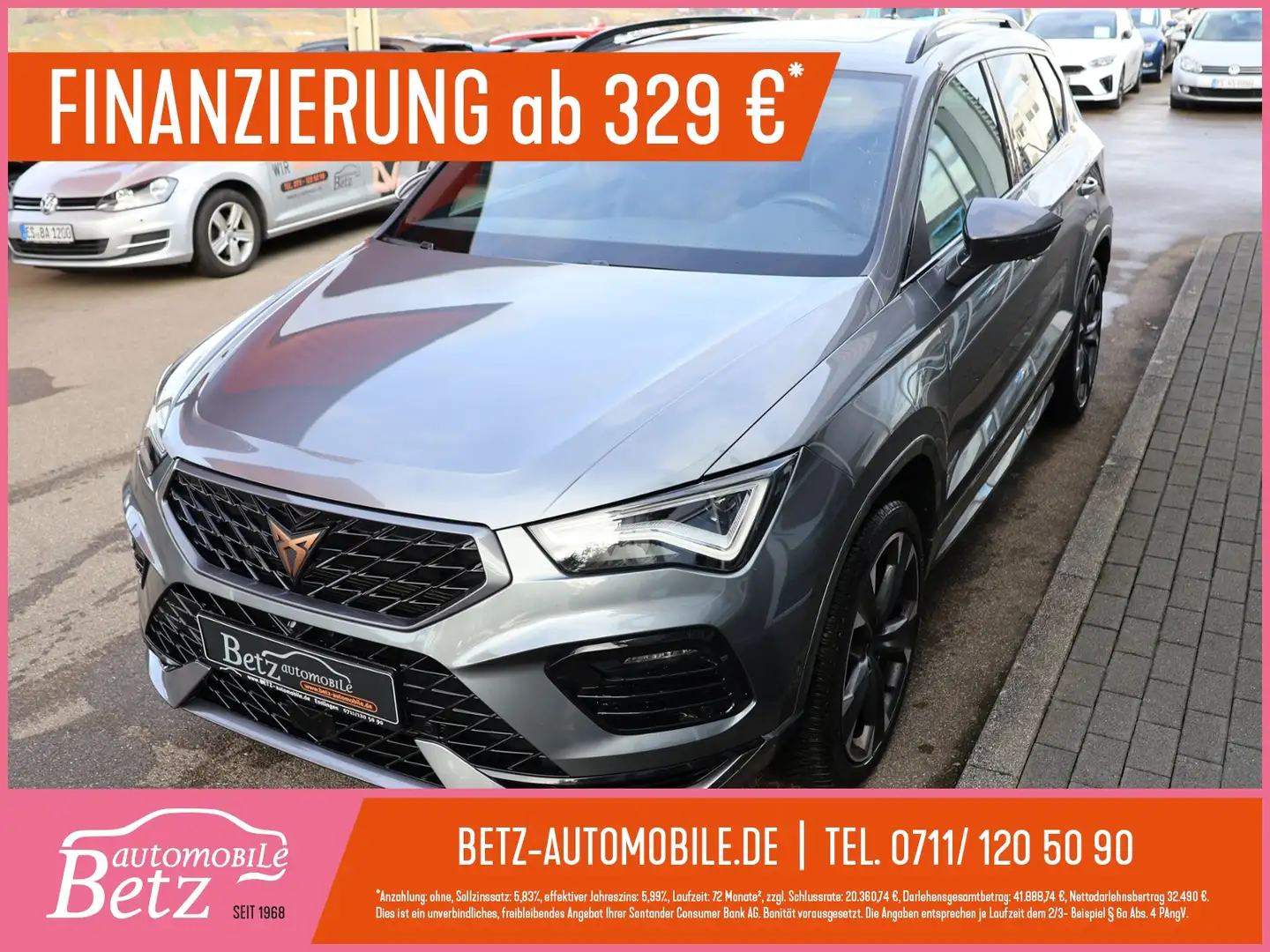 CUPRA Ateca VZ 4Drive Pano Navi ACC RFK PDC Grau - 1