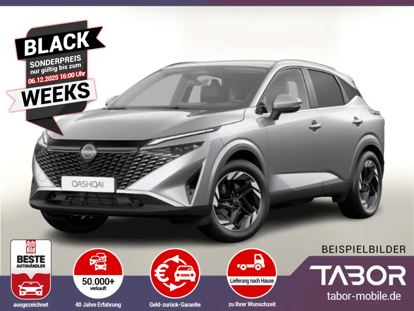 Nissan Qashqai MHEV 158 CVT N-Connecta SHZ LHZ UVP-35%* Silber - 1