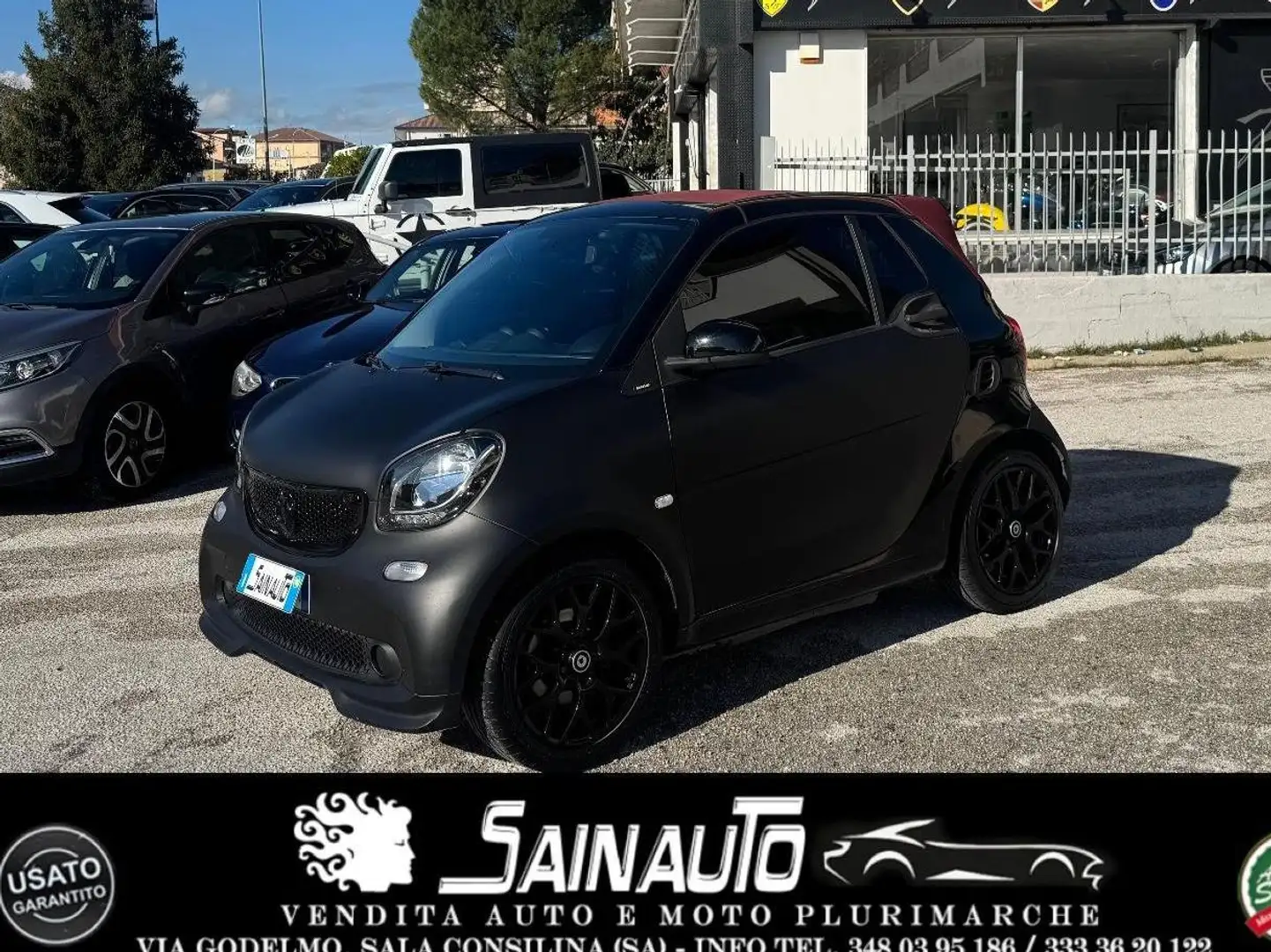 smart forTwo Smart ForTwo 70 1.0 twinamic cabrio GARANZIA Nero - 1