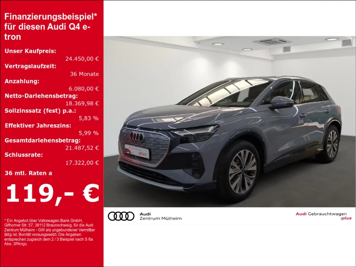 Audi Q4 e-tron 35 Navi LED Sportsitze virtual APS Plus Szürke - 1