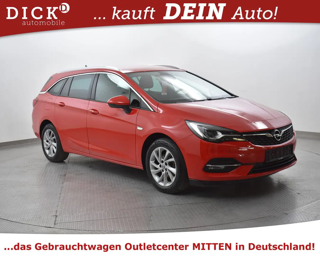 Opel Astra ST 1.2 Elegance NAVI+KAMER+LED+AHK+ACC+SHZ Rojo - 1