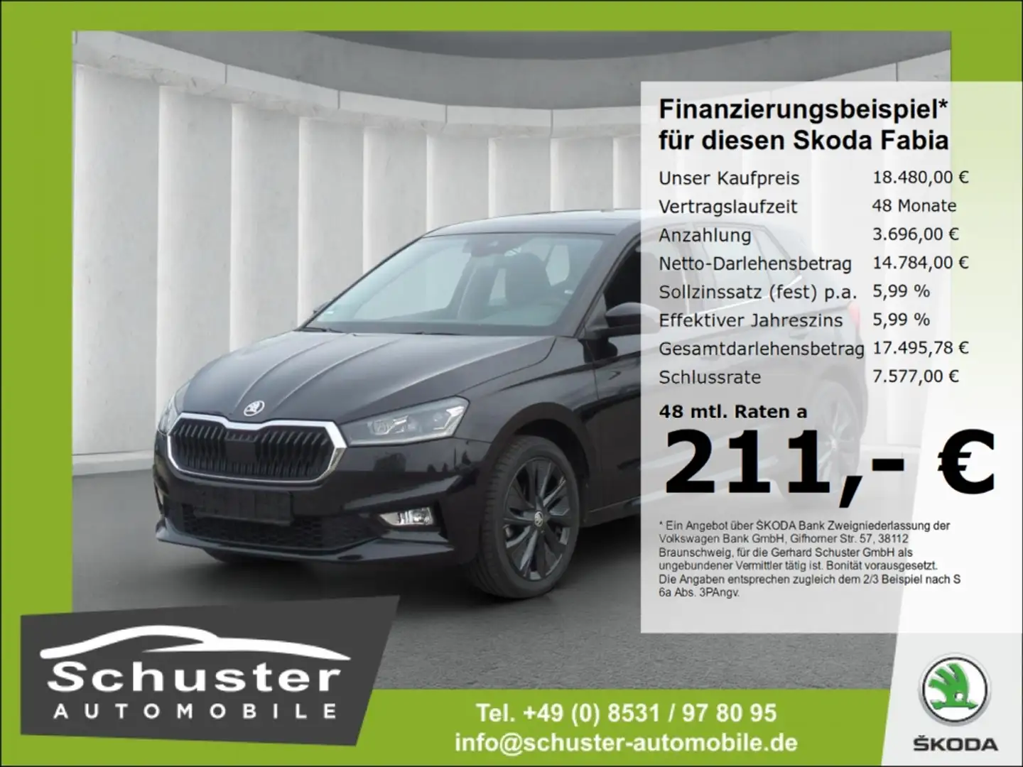 Skoda Fabia Style 1.0TSI*DSG LED ACC Navi R-Kam SHZ Schwarz - 1