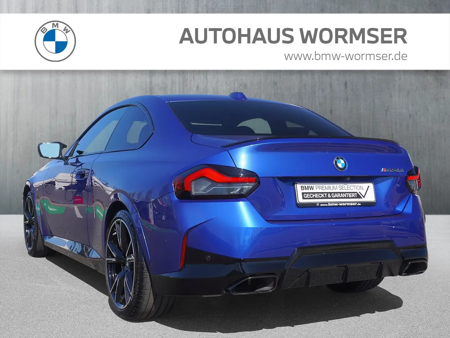 BMW 240 M240i Coupé HK HiFi DAB LED Komfortzg. Shz Bleu - 2