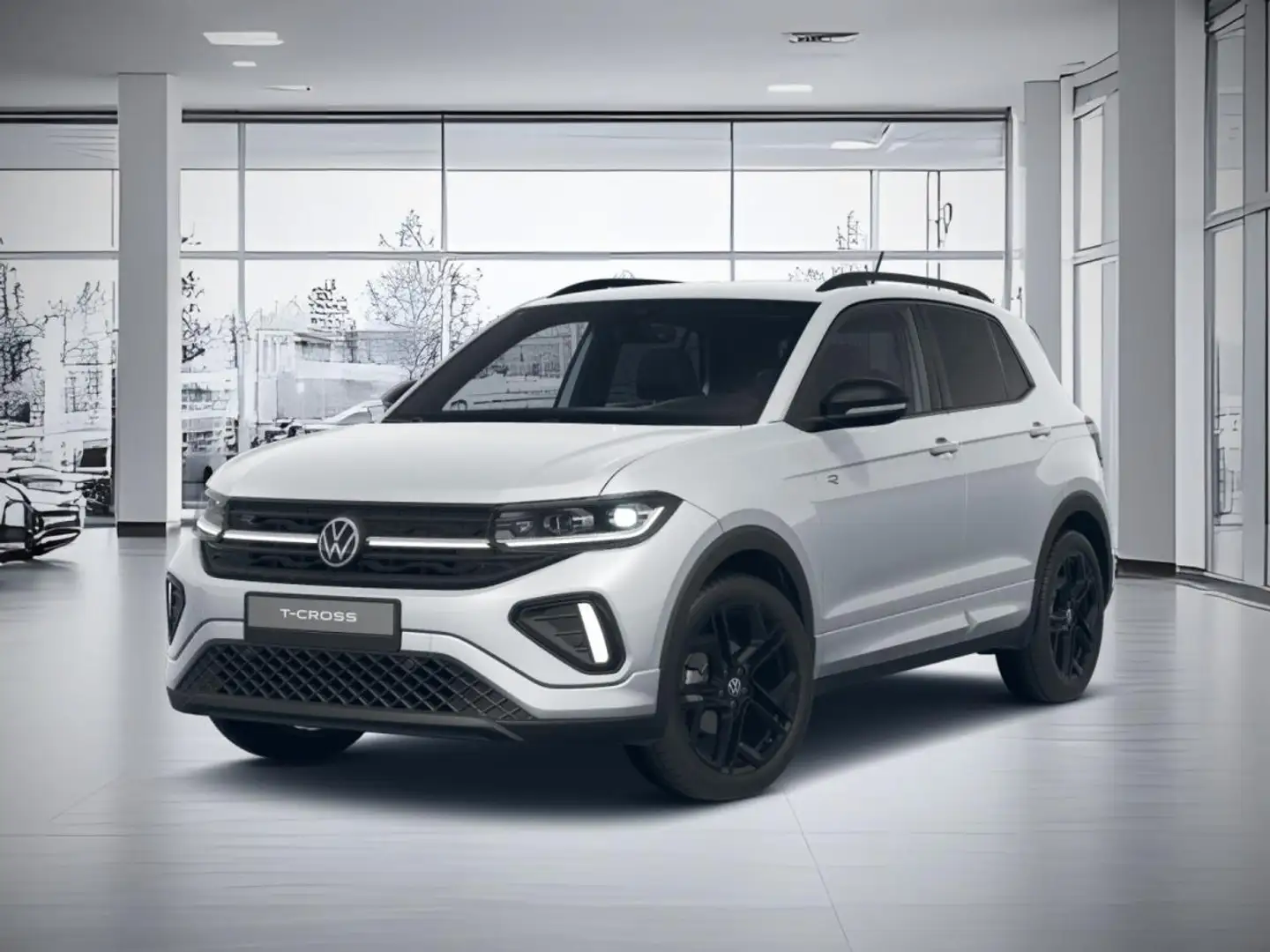 Volkswagen T-Cross R-Line 1.5 TSI ACT OPF (150 PS) DSG*AHK*RFK*BLACKS Silber - 2