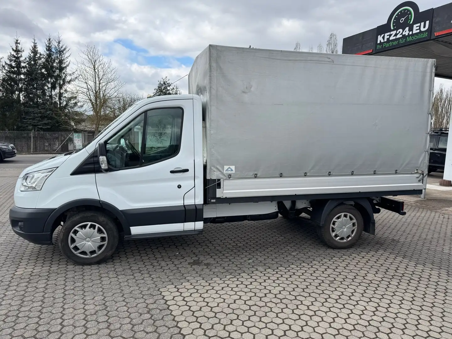 Ford Transit 310 L2 Einzelkabine Plane AHK Klima Tempomat uvm. Blanc - 2