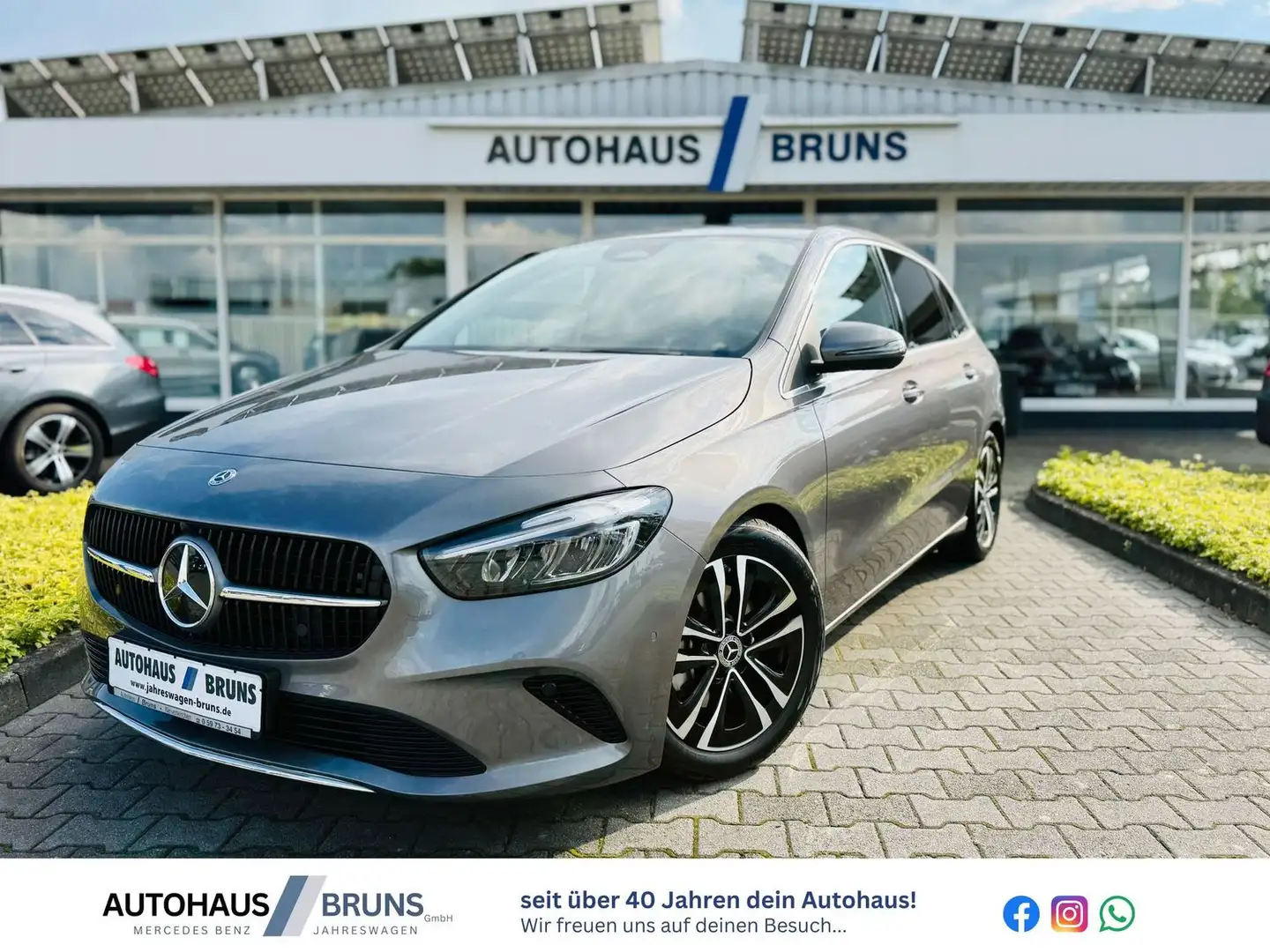 Mercedes-Benz B 200 PROGRESSIVE, Distronic, LED, PTS, RFK, Easy-Pack, Gris - 1