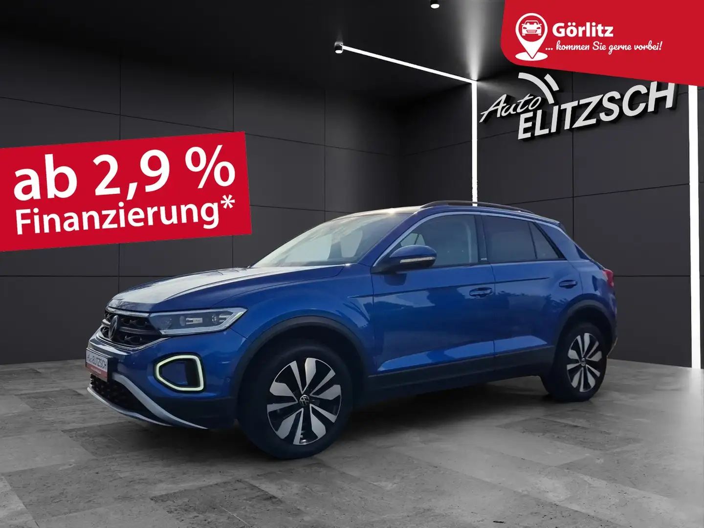 Volkswagen T-Roc TSI Move AHK Navi LED AID ACC Park-Assist SH LM Blau - 1