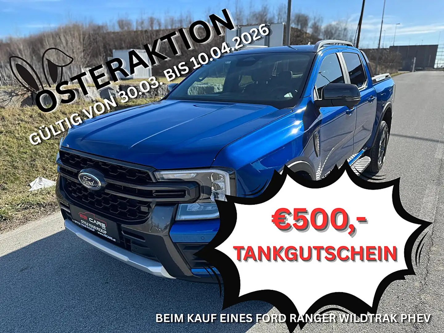 Ford Ranger Ranger Wildtrak DK 2.3 pHEV 11,8kWh Aut. El. Ro... Blau - 1