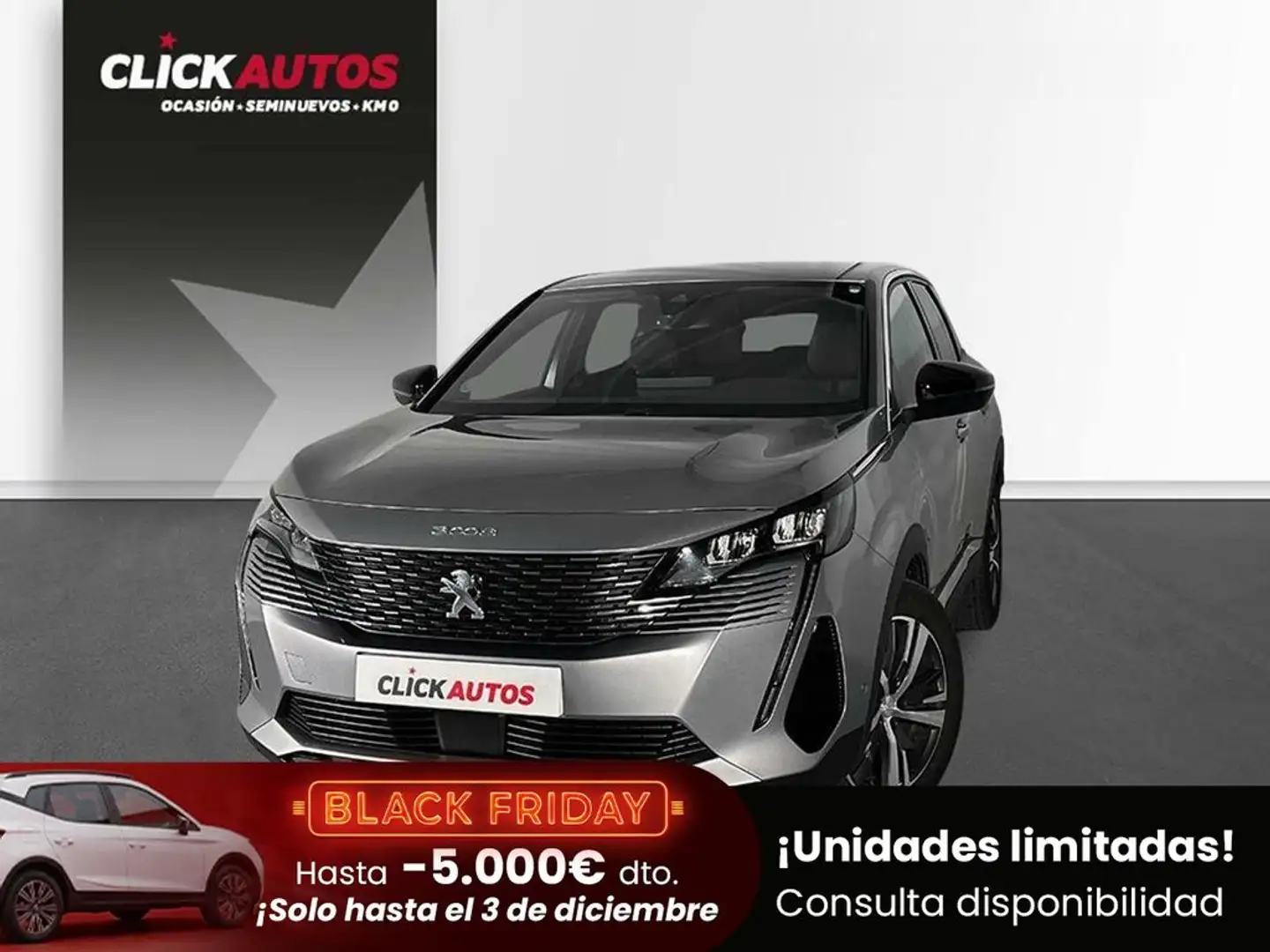 Peugeot 3008 1.2 Puretech 130CV Allure Pack Gris - 1