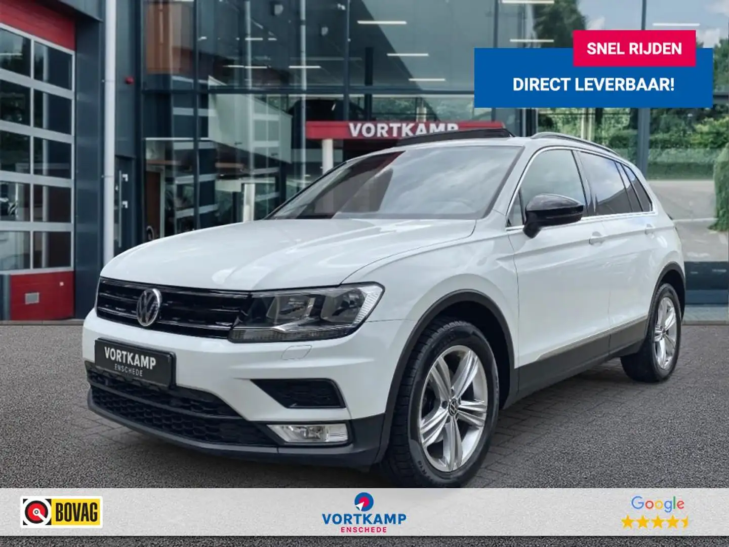 Volkswagen Tiguan 1.4 TSI DSG HIGHLINE PANO-DAK/NAVI/STOELVERW/ACC/P Wit - 1