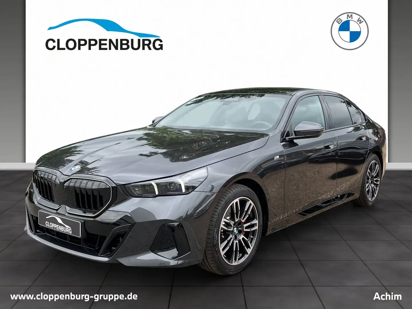 BMW 520 d M Sportpaket Head-Up H&K LED RFK Pano Grijs - 1