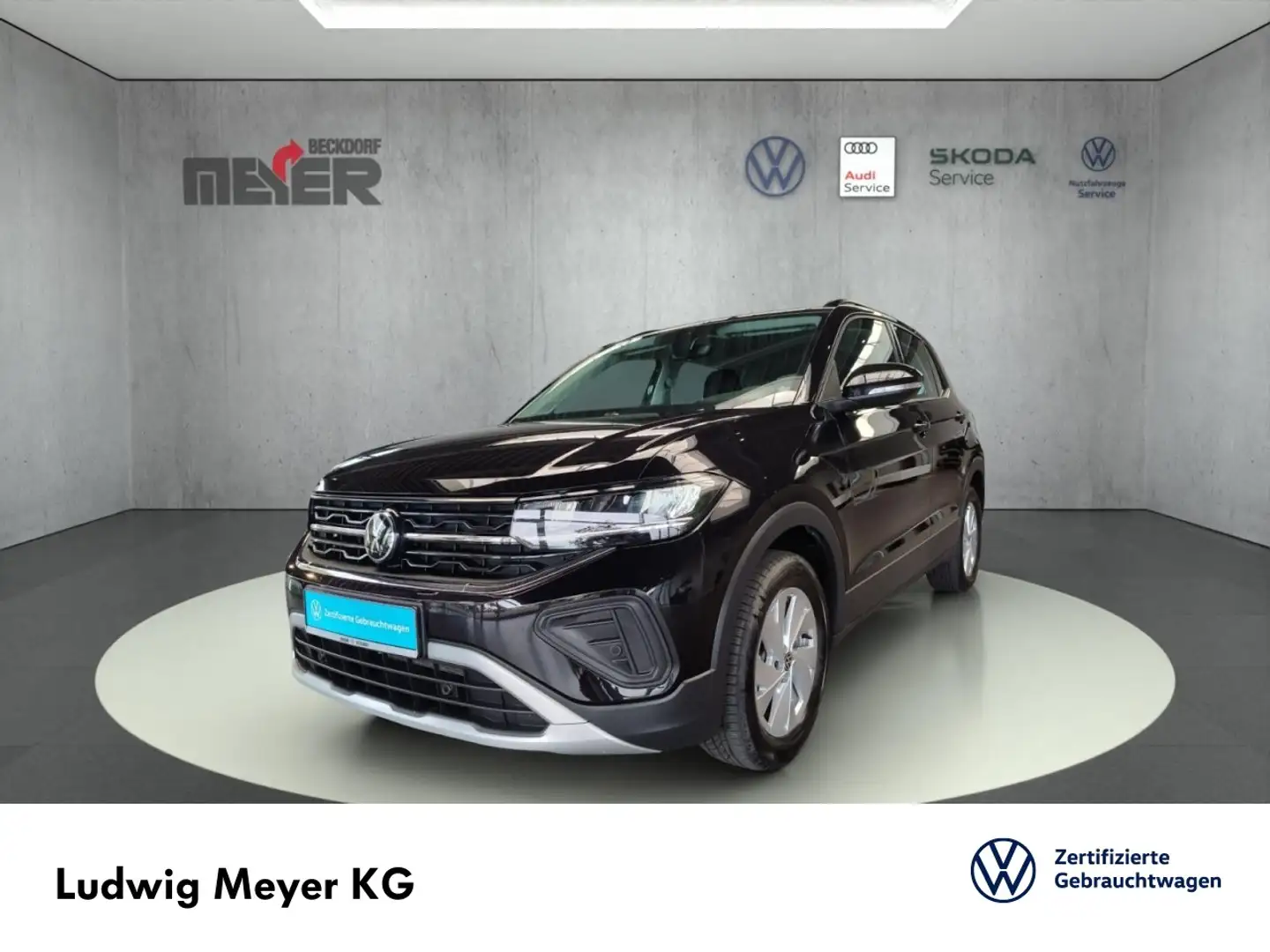 Volkswagen T-Cross Life 1.0 TSI Klima Navi Rückfahrkamera Schwarz - 1